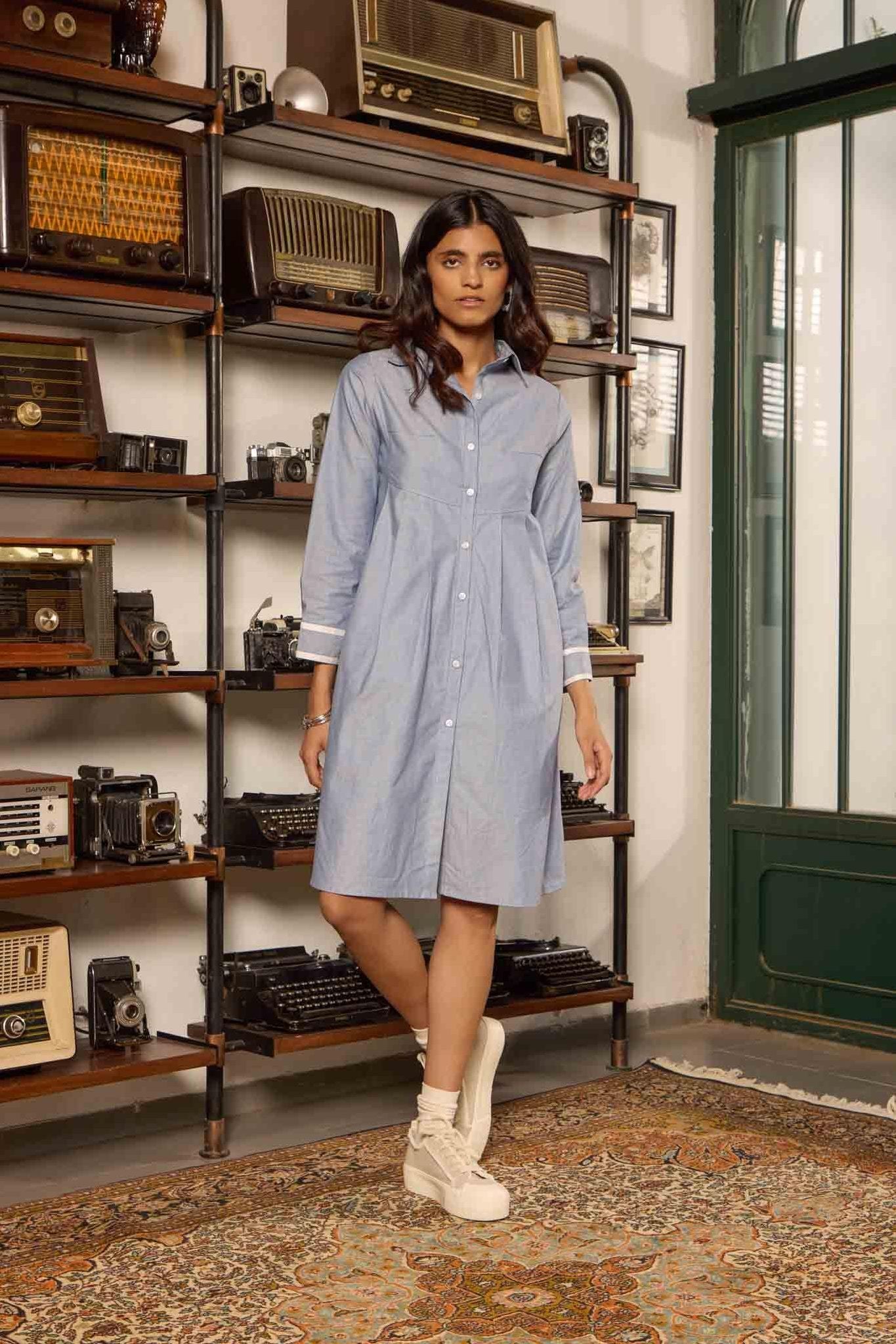Powder Blue Tunic Dress