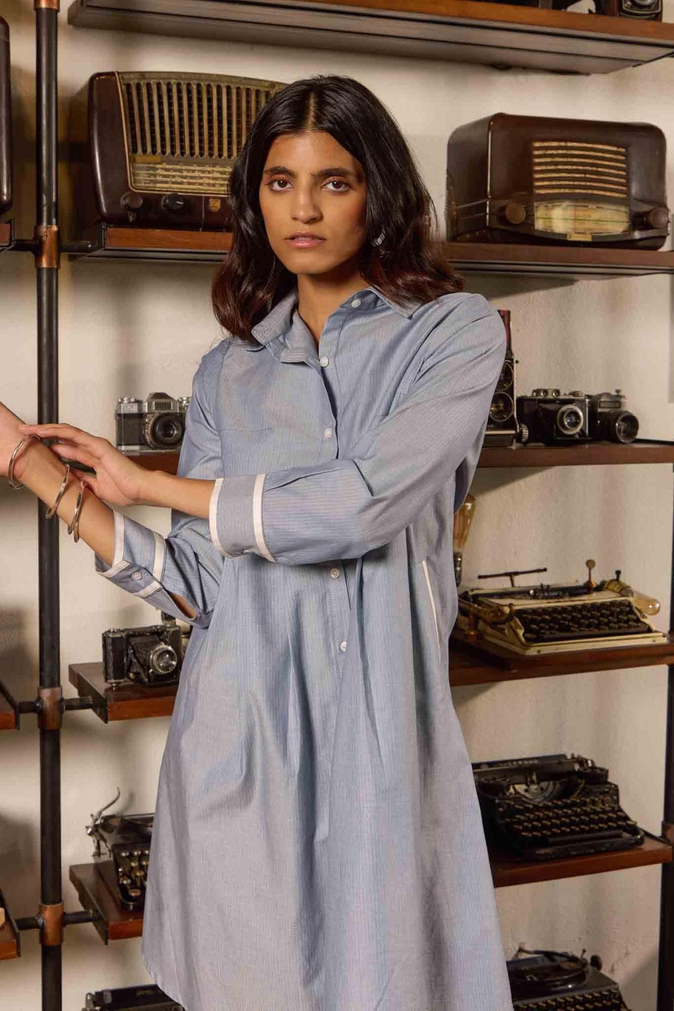 Powder Blue Tunic Dress