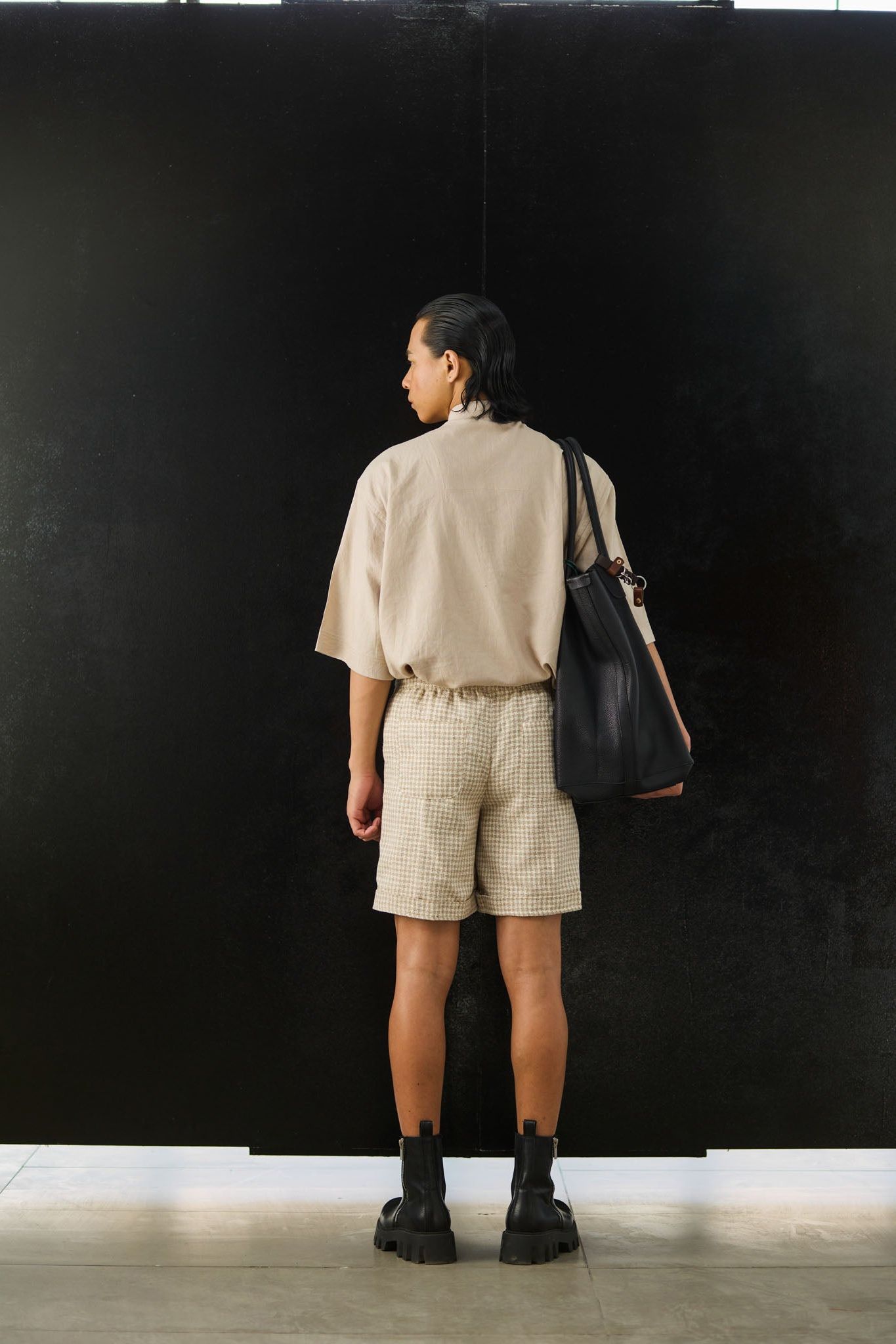 Workshop Shorts in Woven Sand