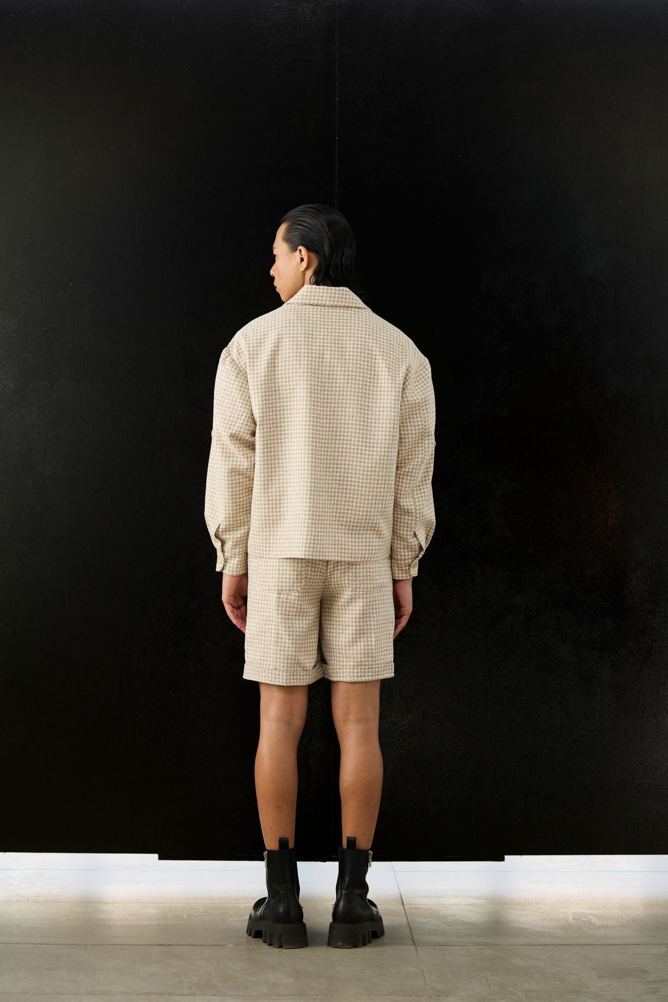 Panelist Jacket in Woven Sand