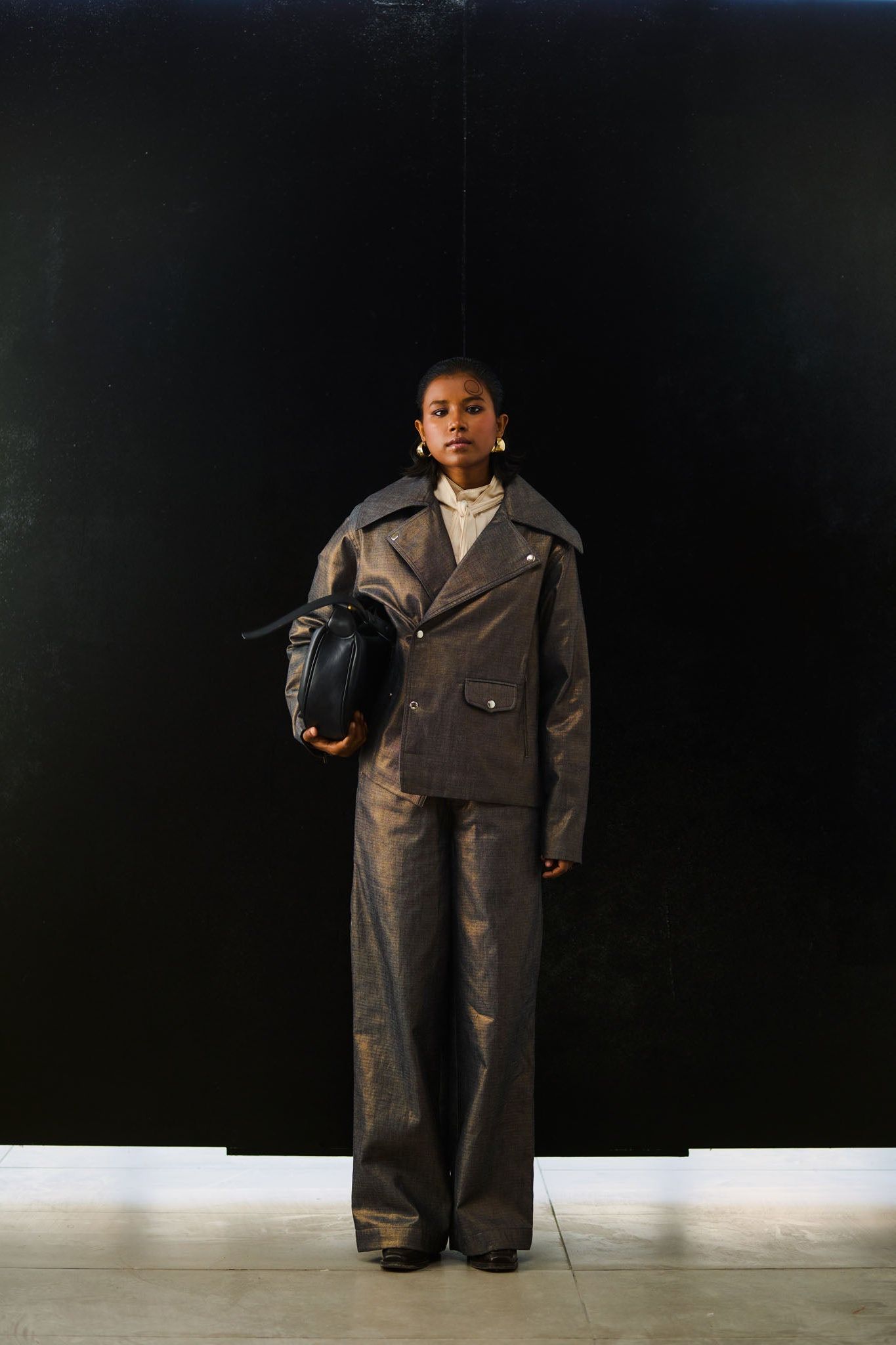 Graphite Moss Biker Blazer