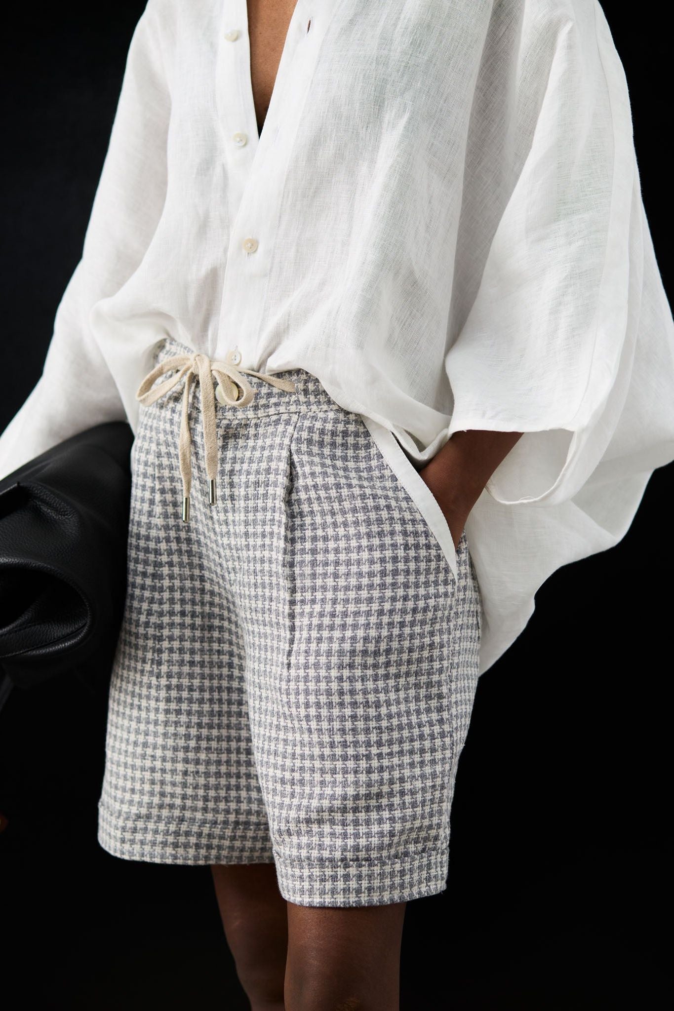 Workshop Shorts in Salt Grid
