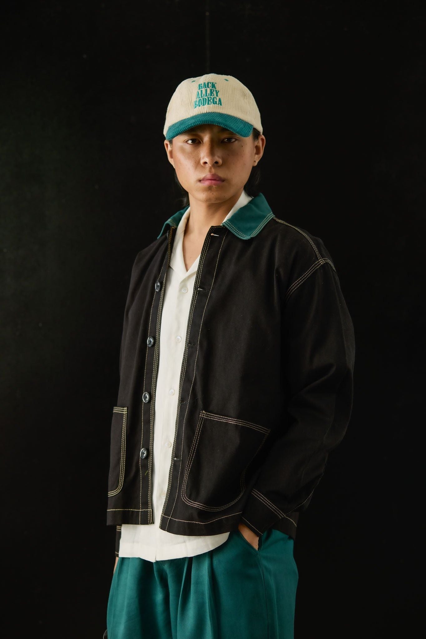 Chore Shirt - Black/Green