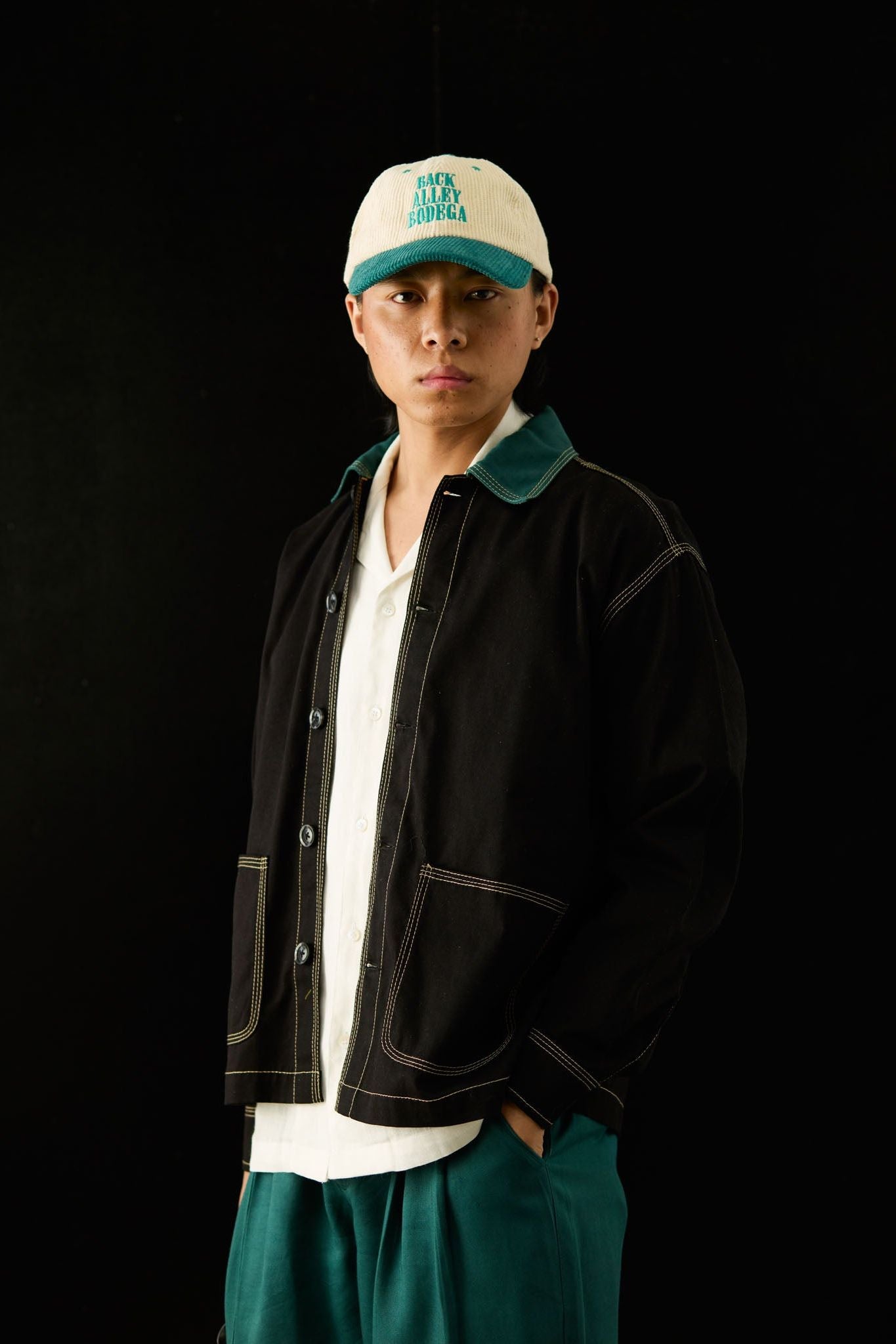 Chore Shirt - Black/Green