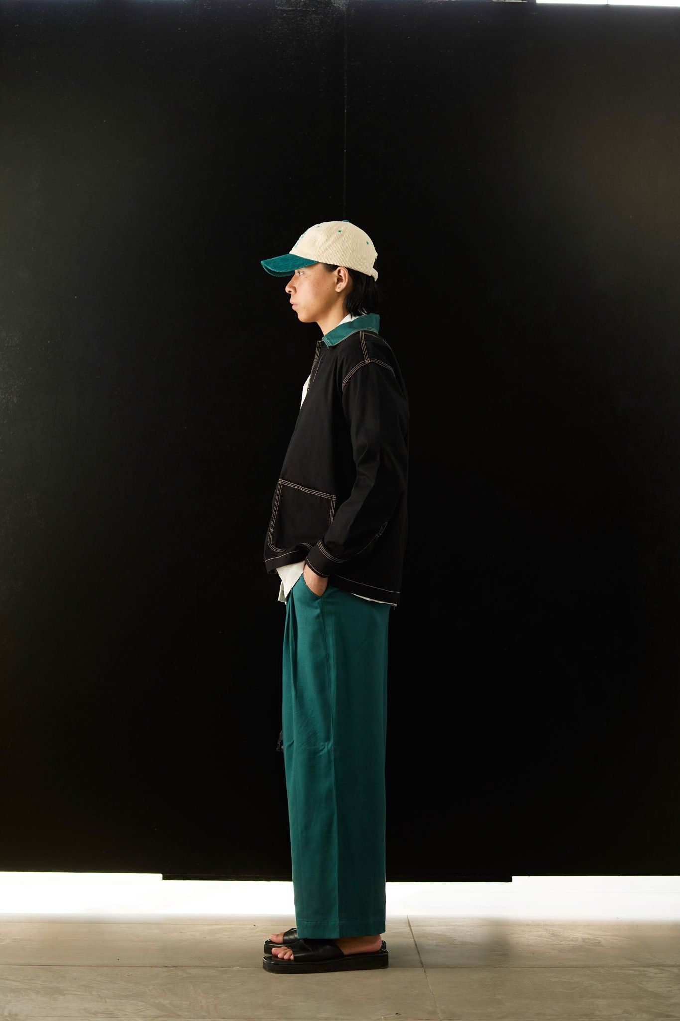 Chore Shirt - Black/Green