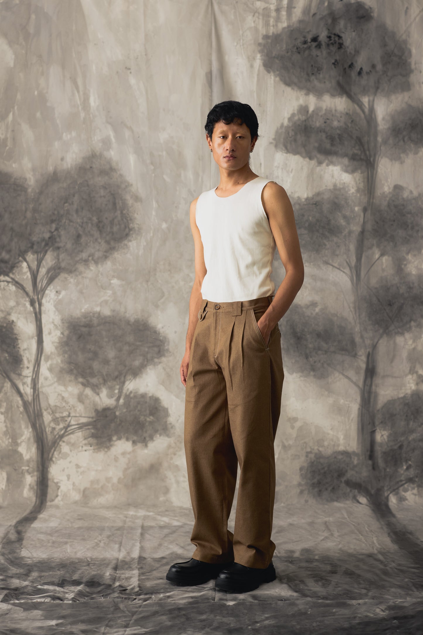 Tobacco Denim Work Jeans - Men