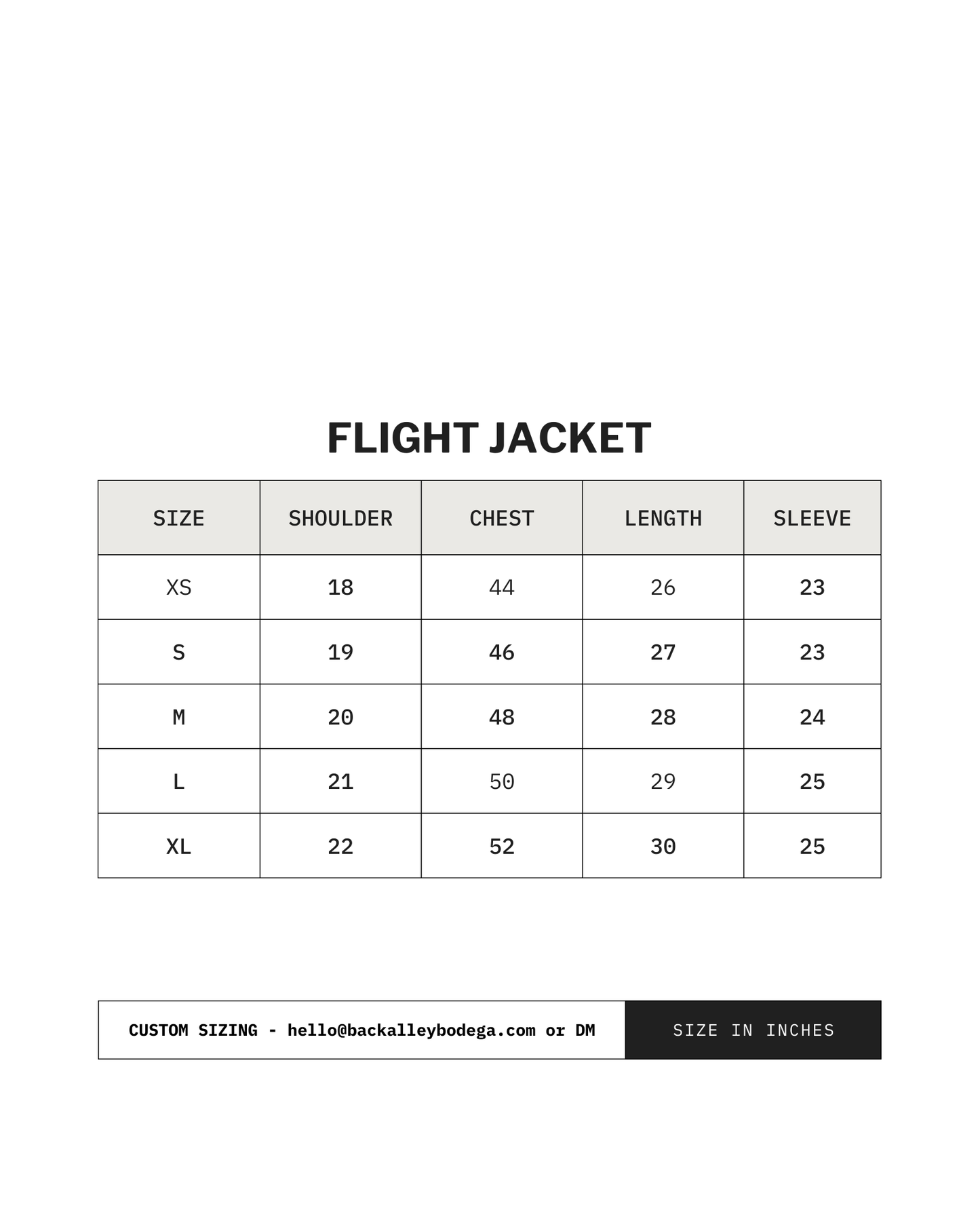 Flight Jacket RHN1