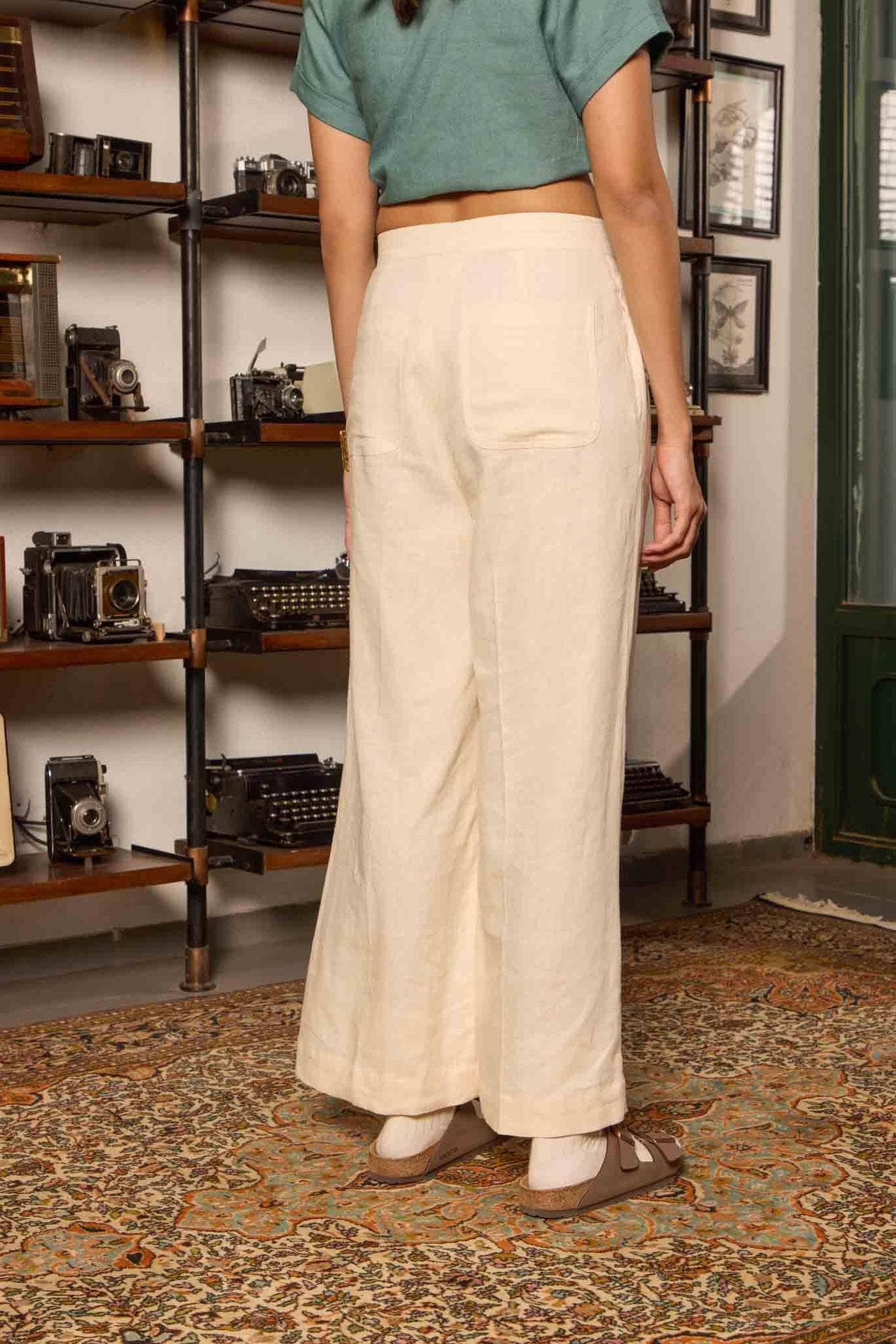 Linen Drawstring Pants