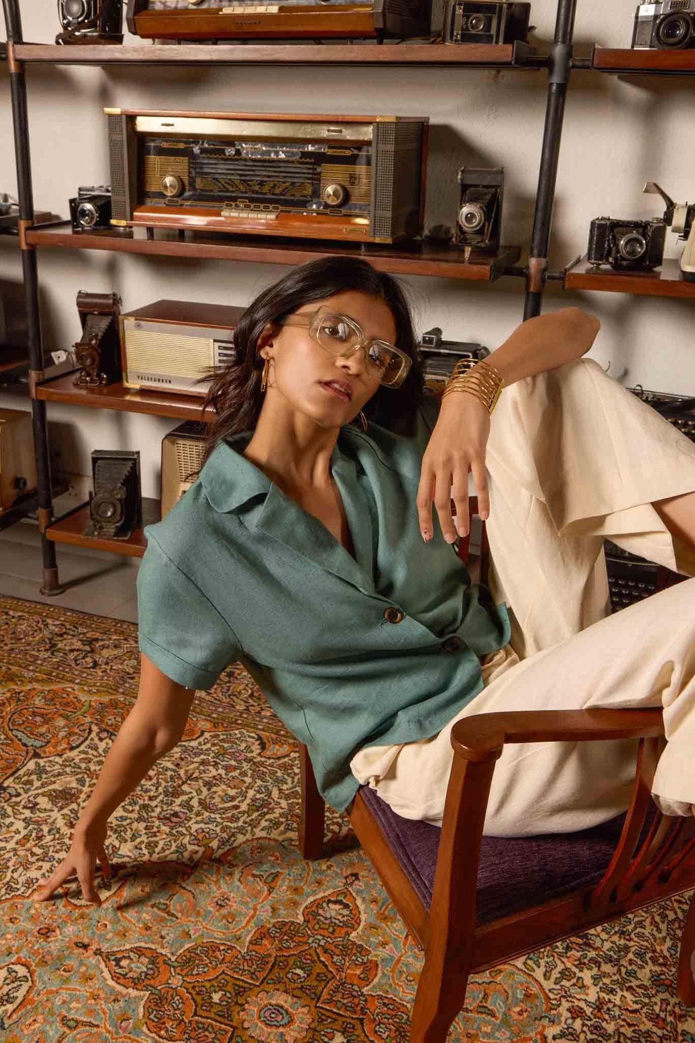 Linen Drawstring Pants
