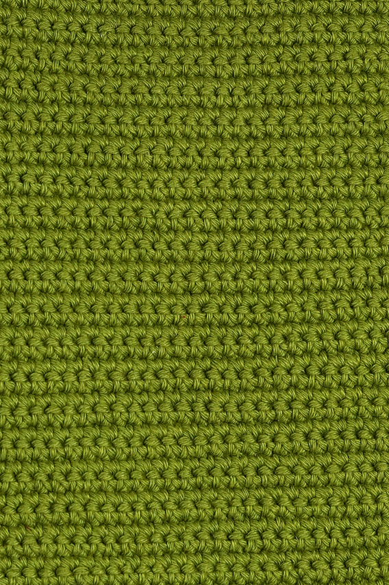 Hand Crocheted Book Bag - Olive Green