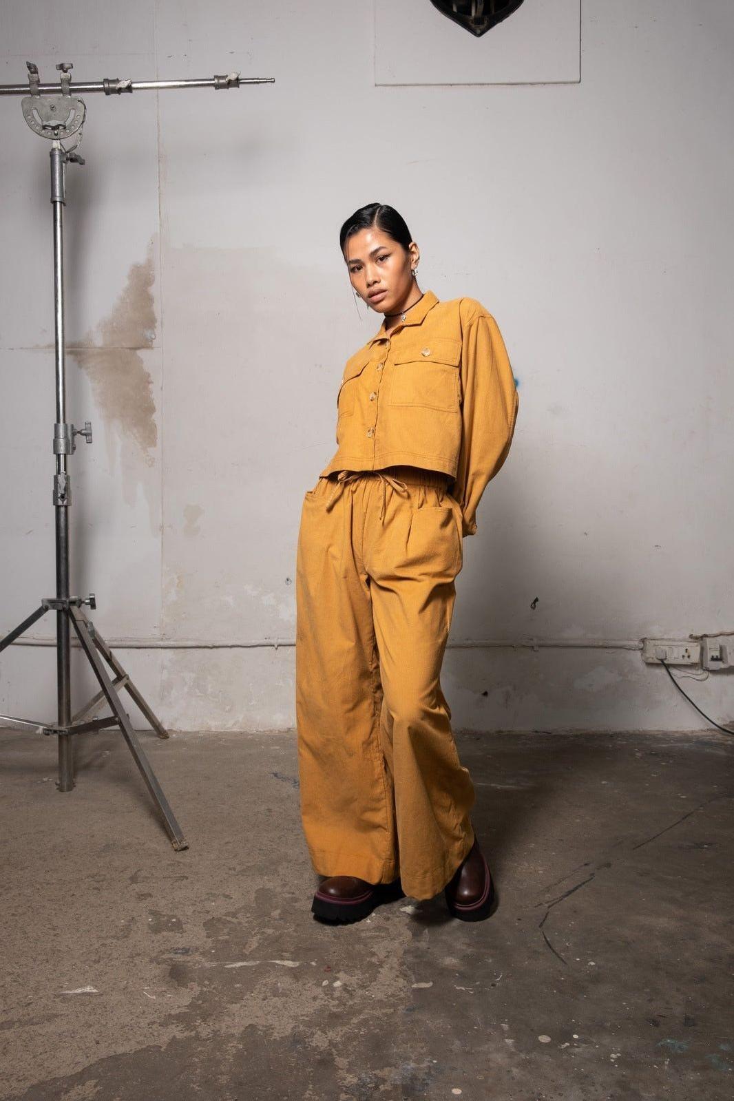 Butterscotch Corduroy Shirt and Pants