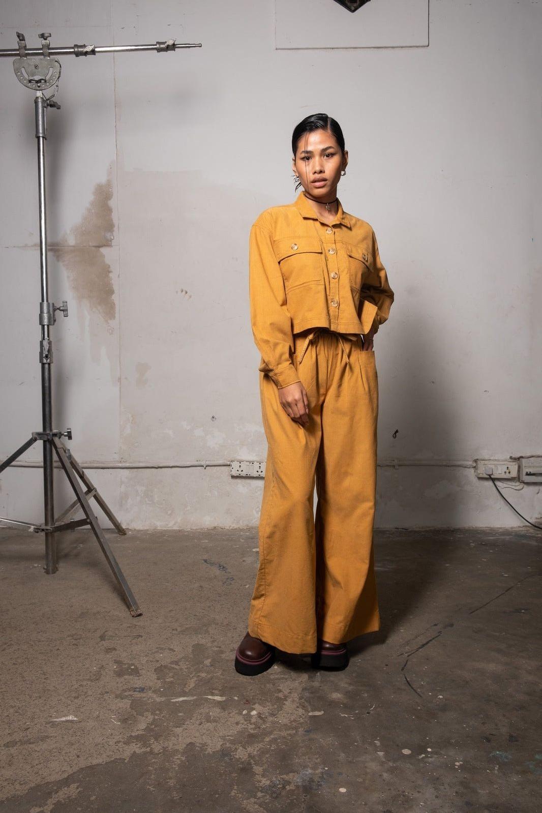 Butterscotch Corduroy Shirt and Pants
