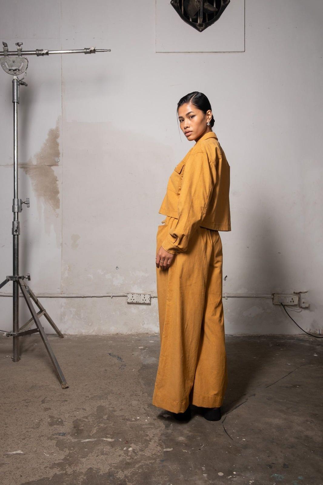 Butterscotch Corduroy Shirt and Pants