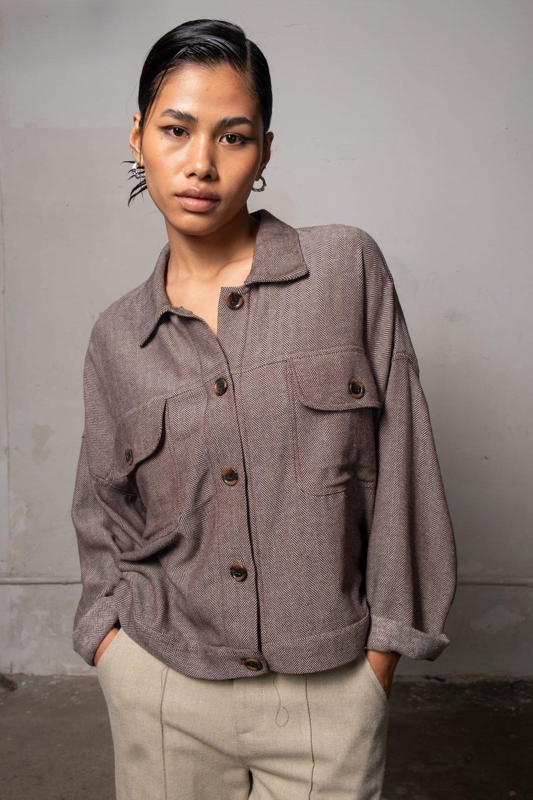 Relaxed Fit Double Pocket Shirt