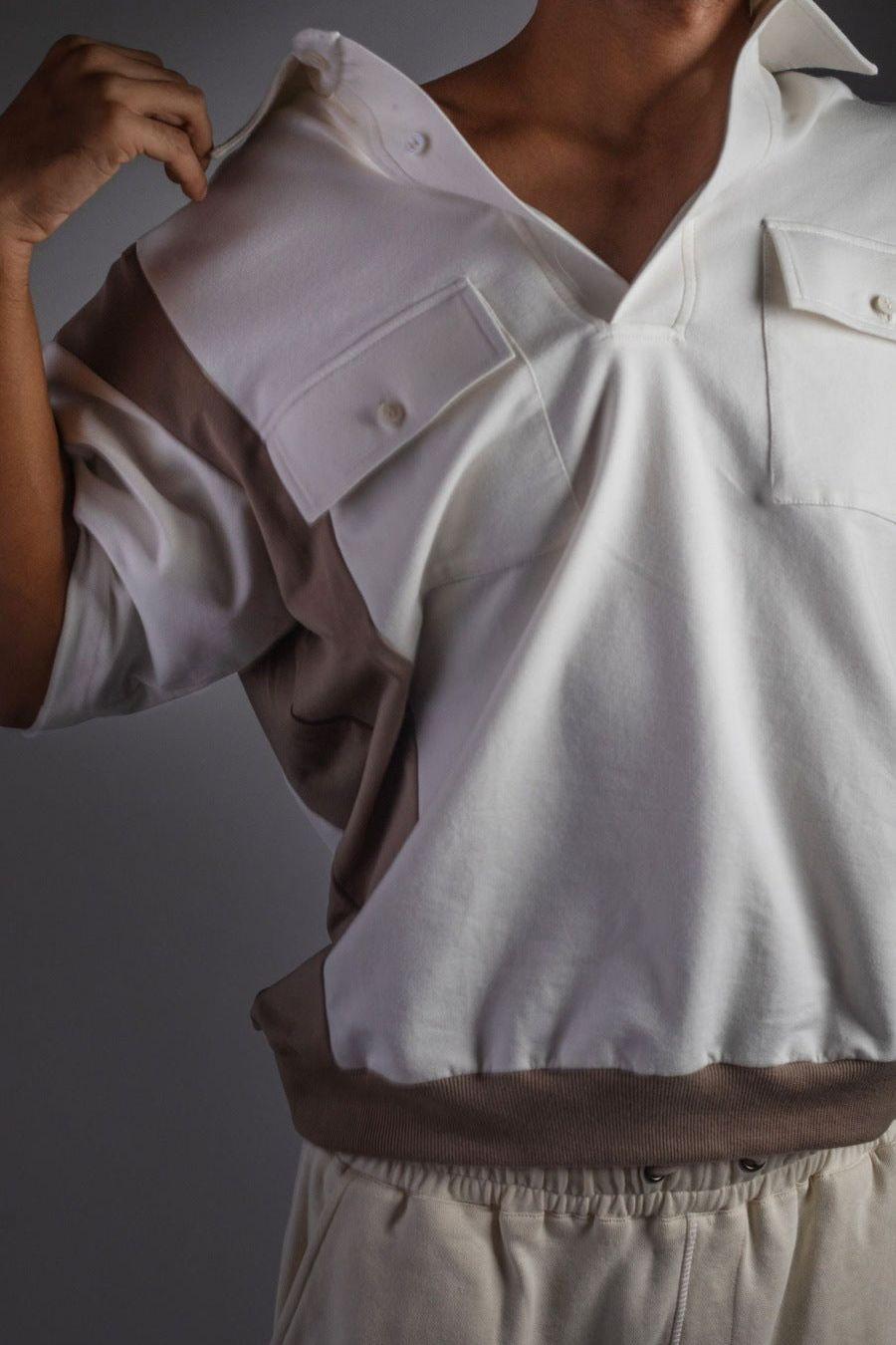 Mechanic Polo T-Shirt Beige