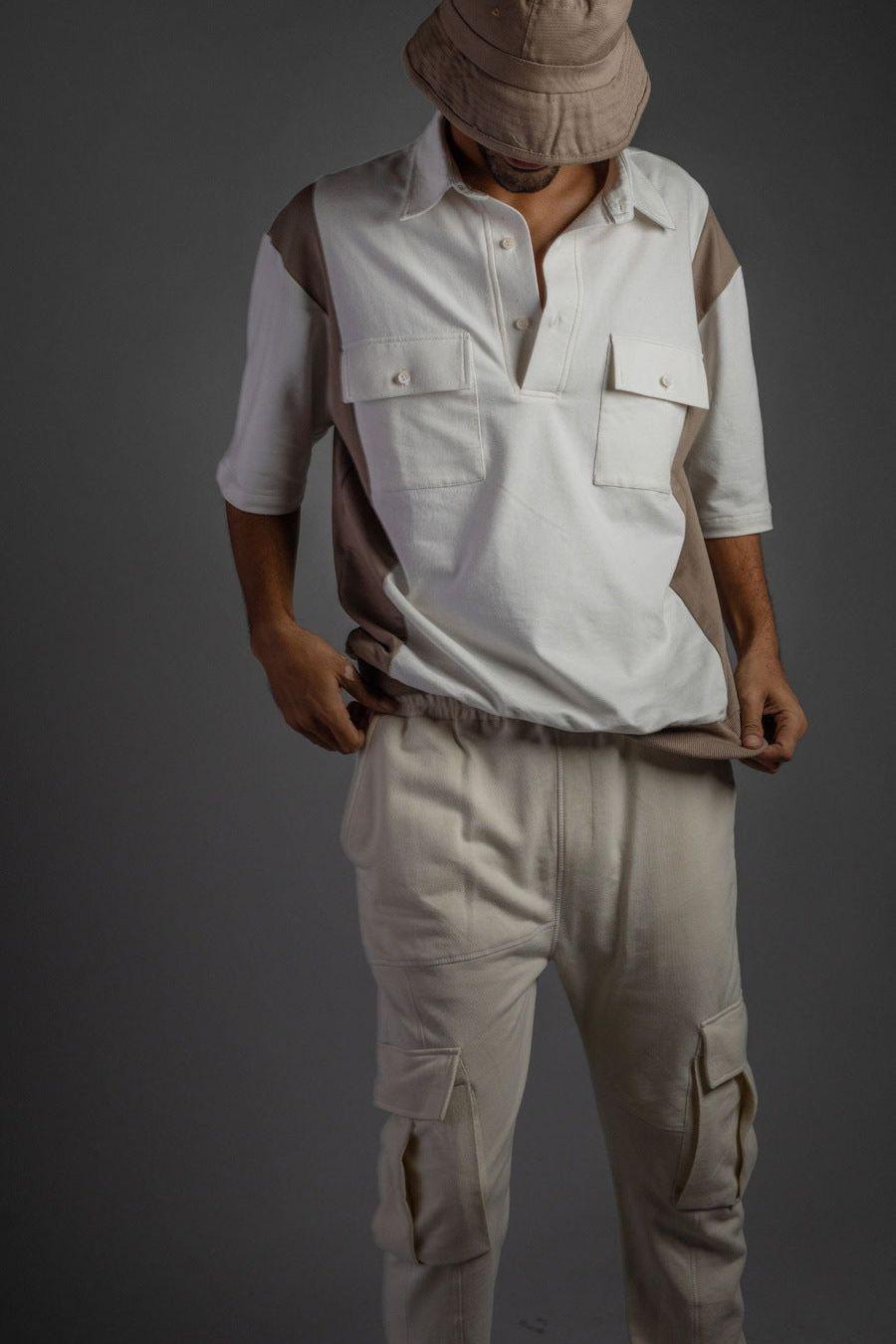 Mechanic Polo T-Shirt Beige