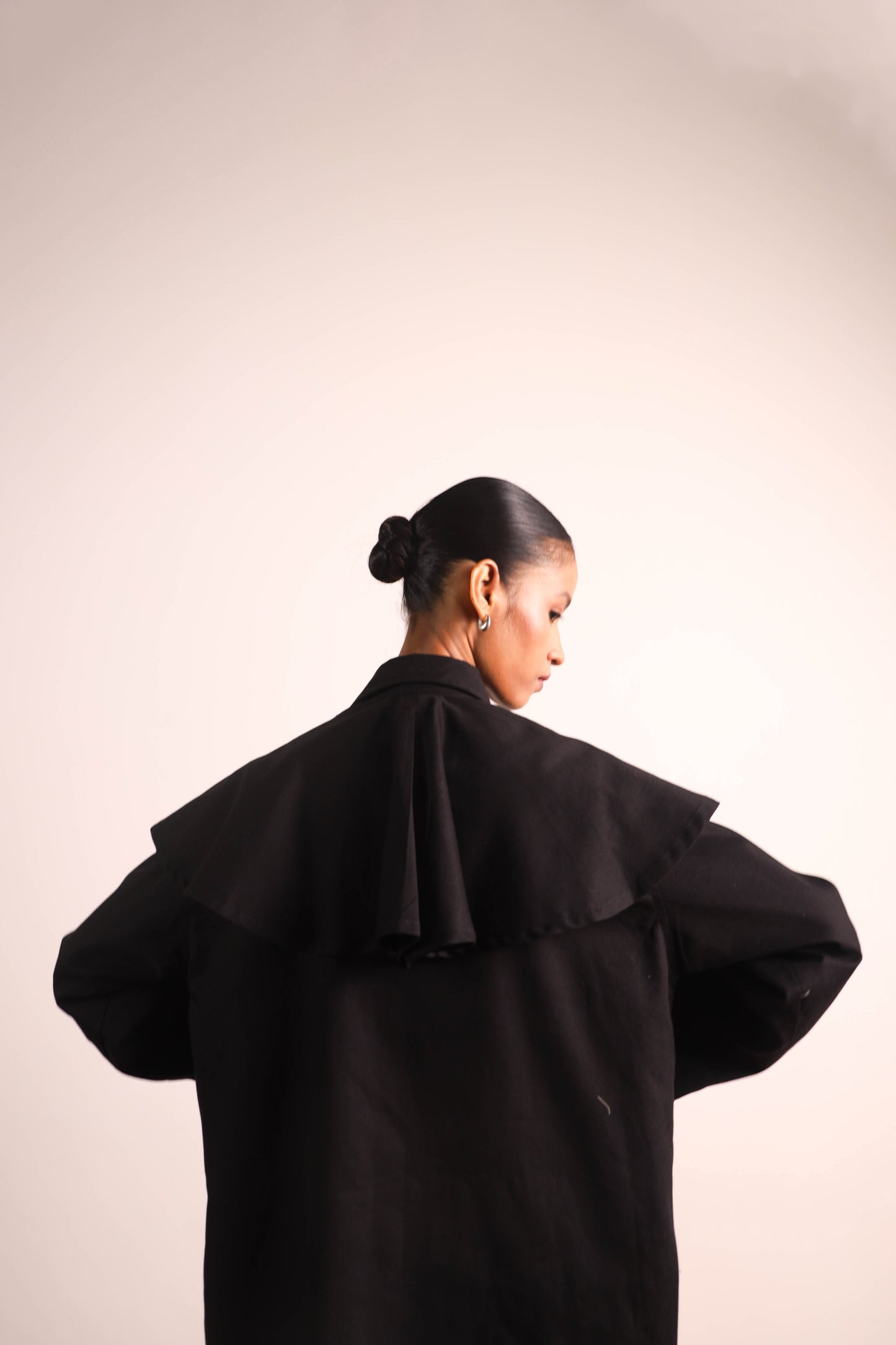 Caped Chore Shirt - Black