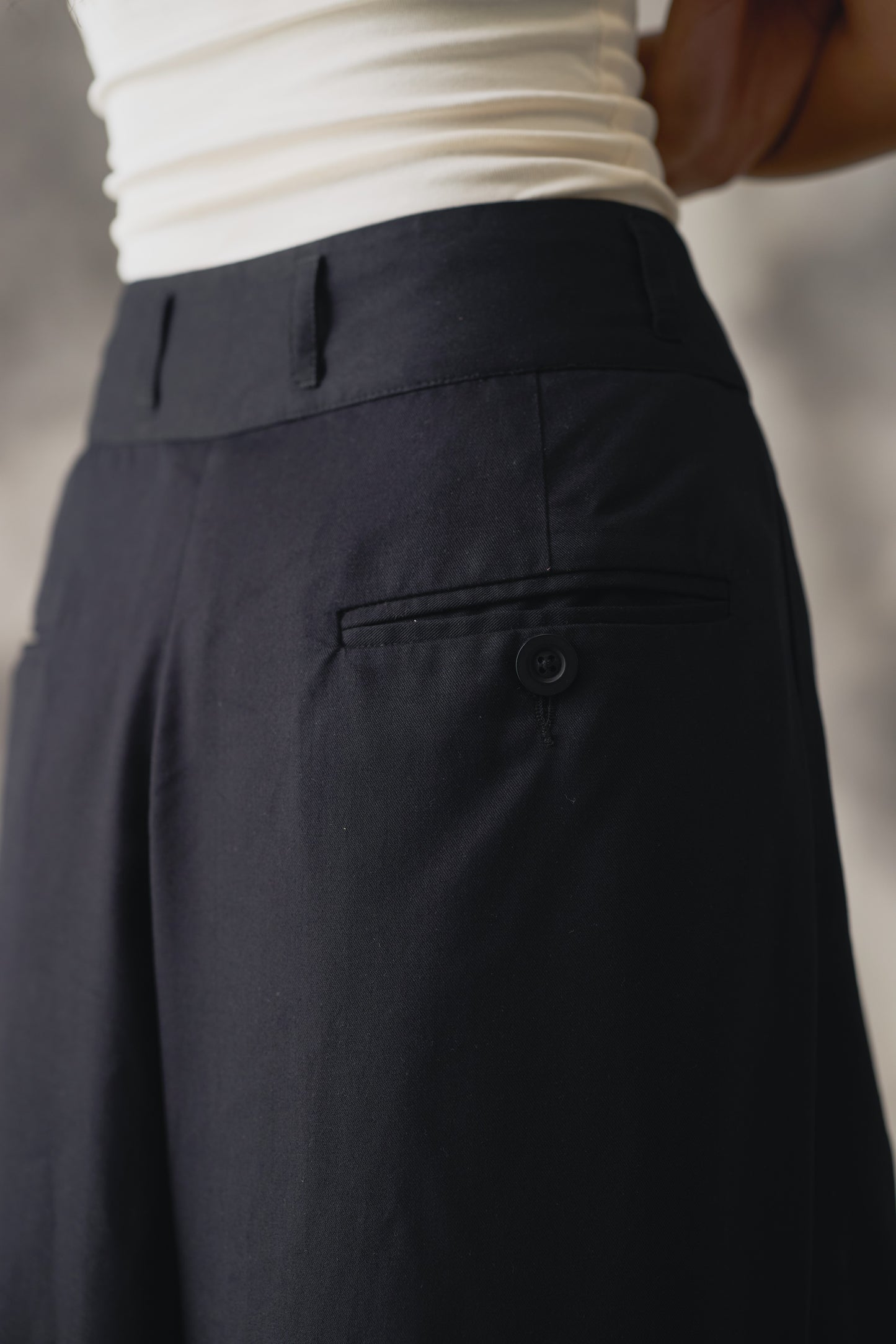 Black Tencel Trousers - Women