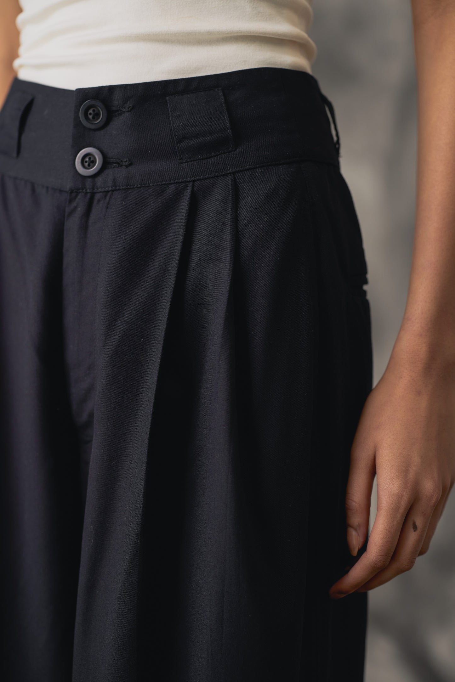 Black Tencel Trousers - Women