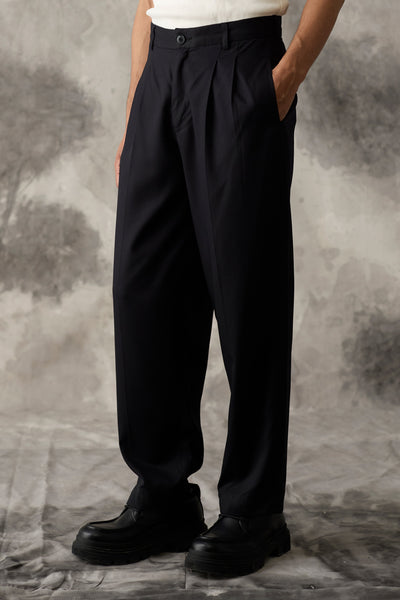 Black Tencel Trousers - Men