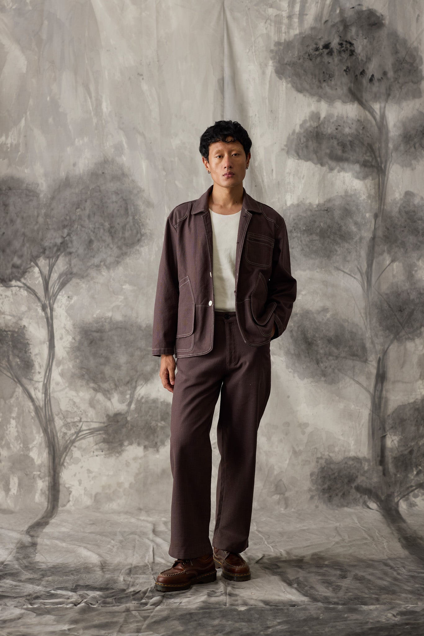 Linen Field Jacket - Men