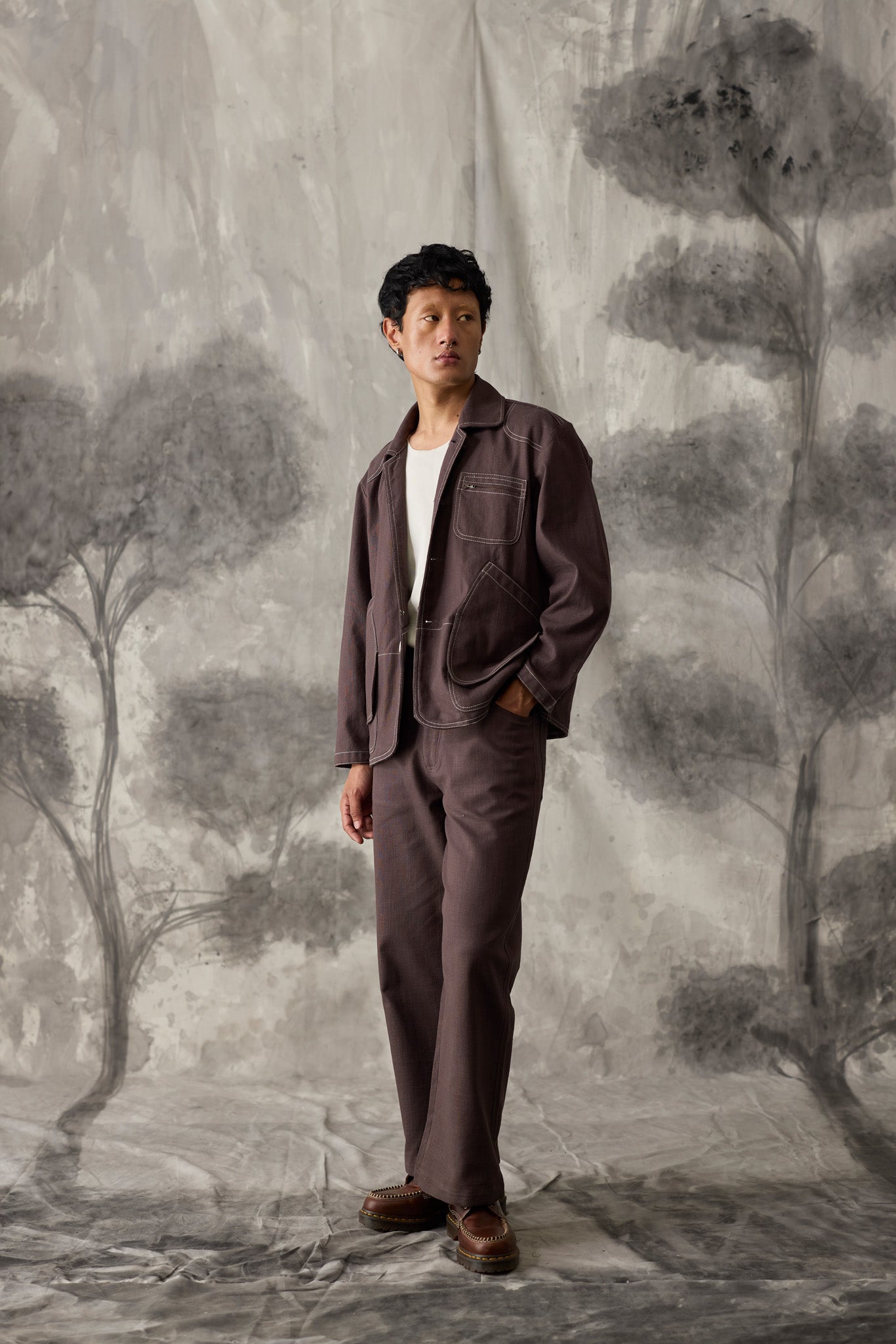 Linen Field Jacket - Men