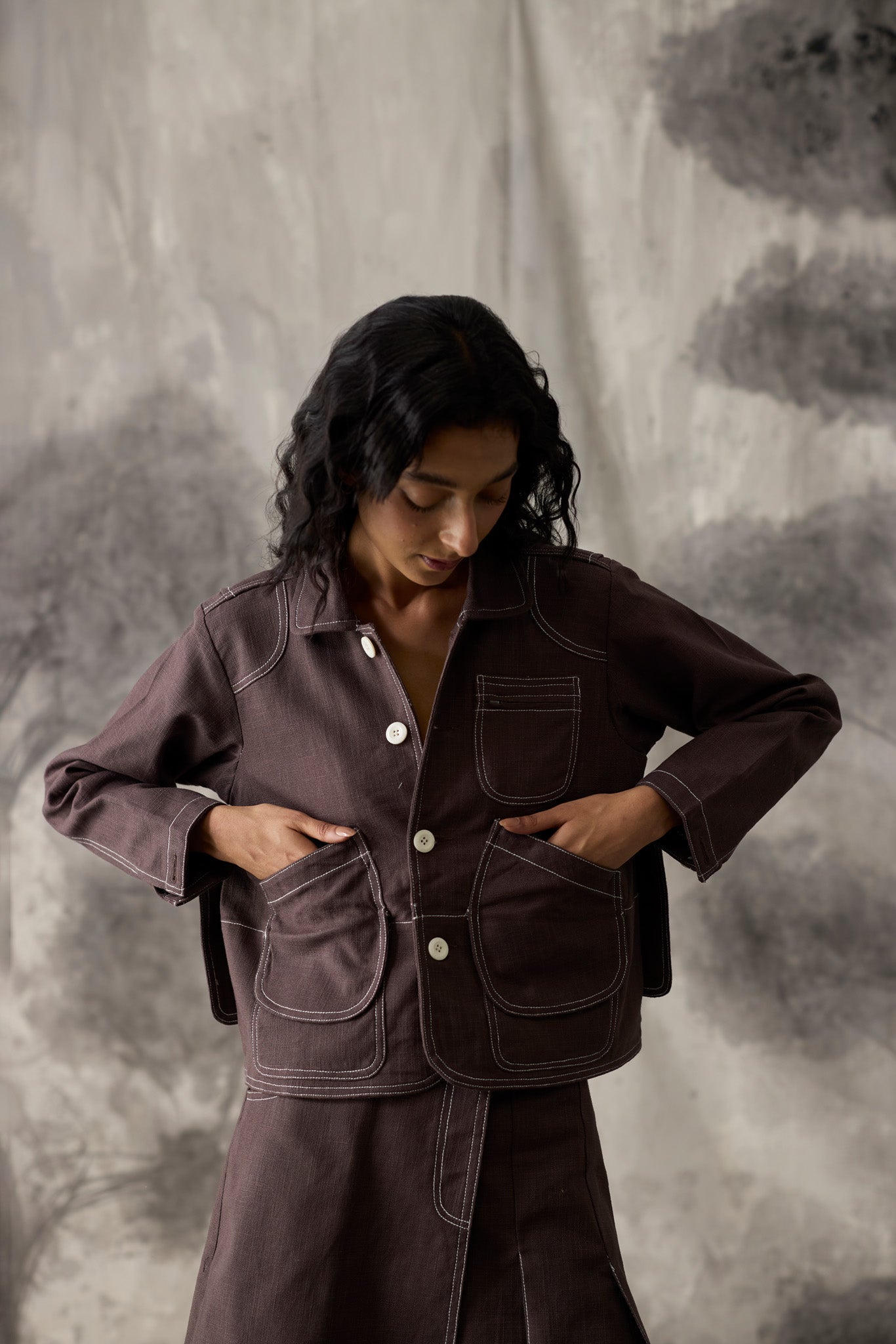 Linen Field Jacket - Women
