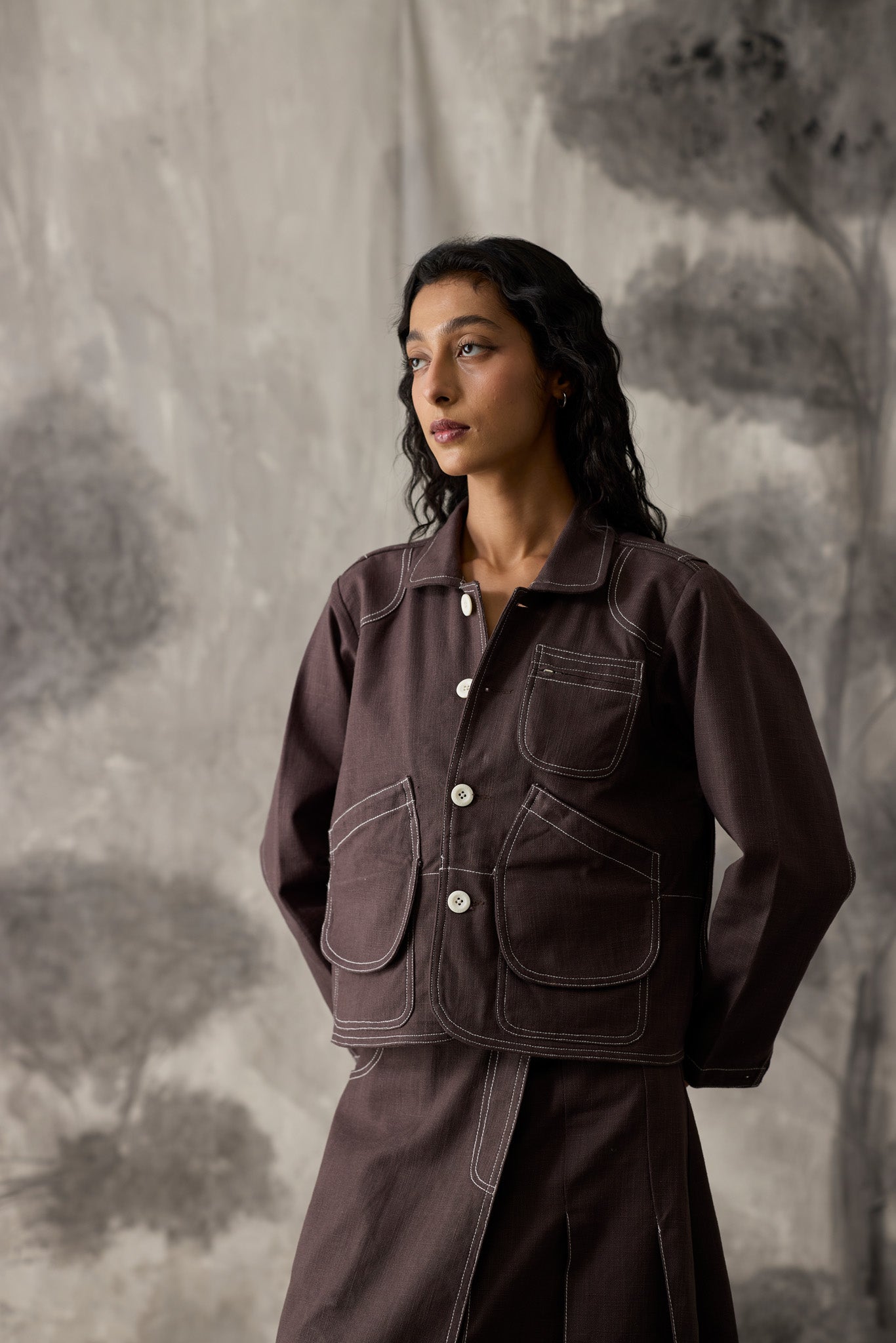 Linen Field Jacket - Women
