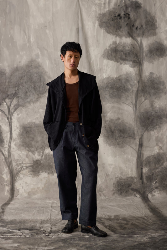 Black Dolman Hoodie - Men