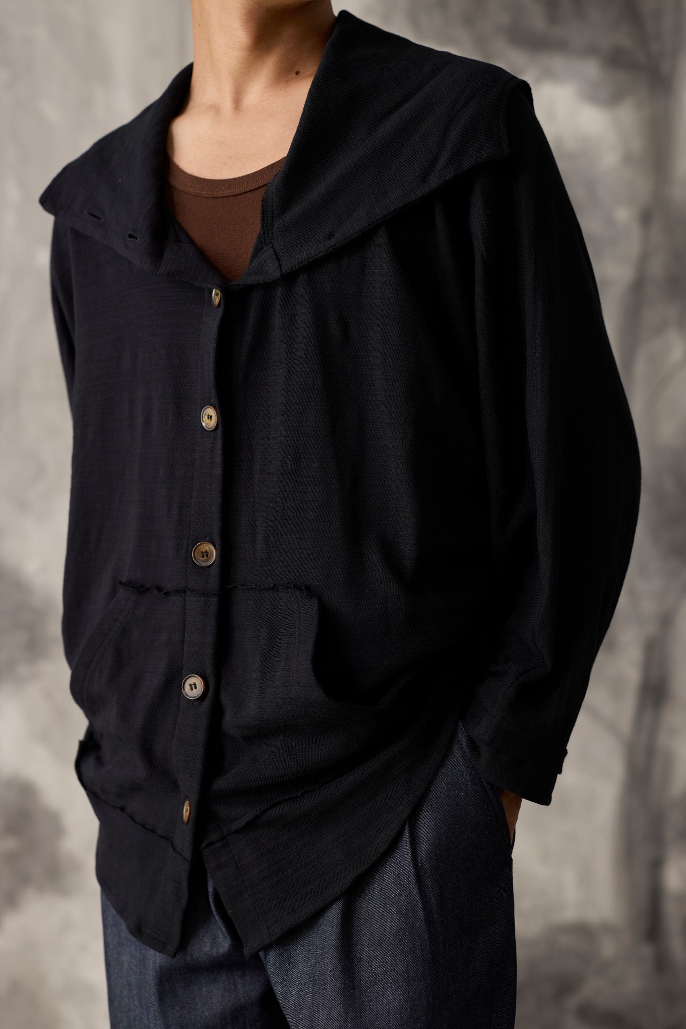 Black Dolman Hoodie - Men