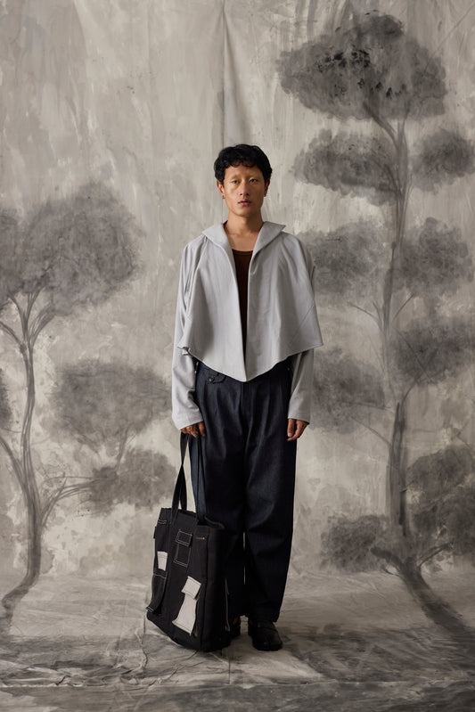 Grey Asymmetric Pullover
