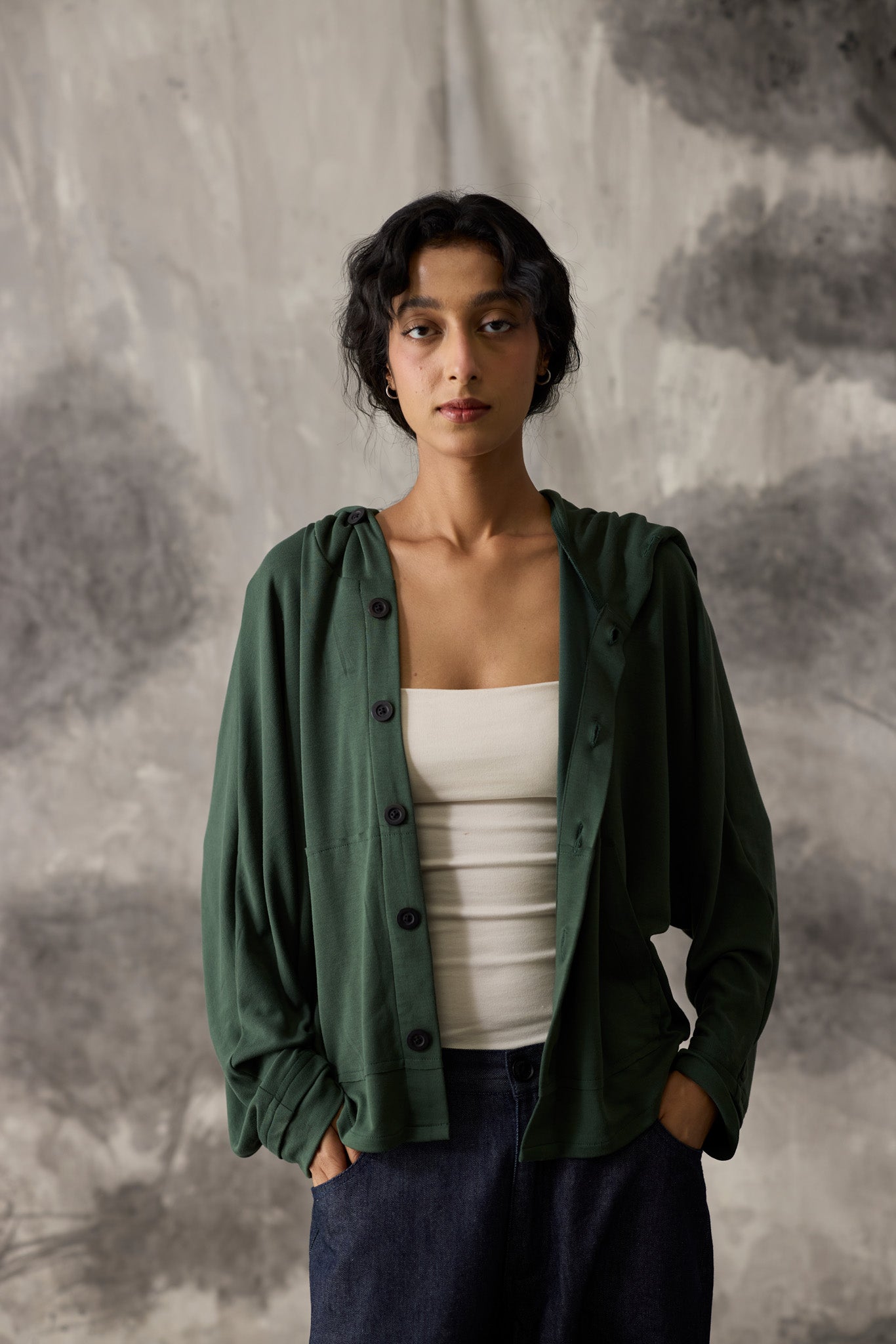 Green Dolman Hoodie - Men