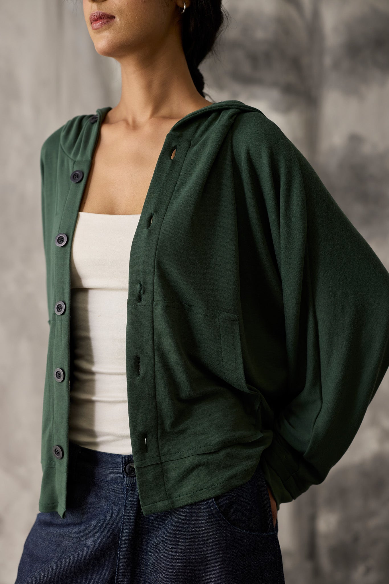 Green Dolman Hoodie - Men