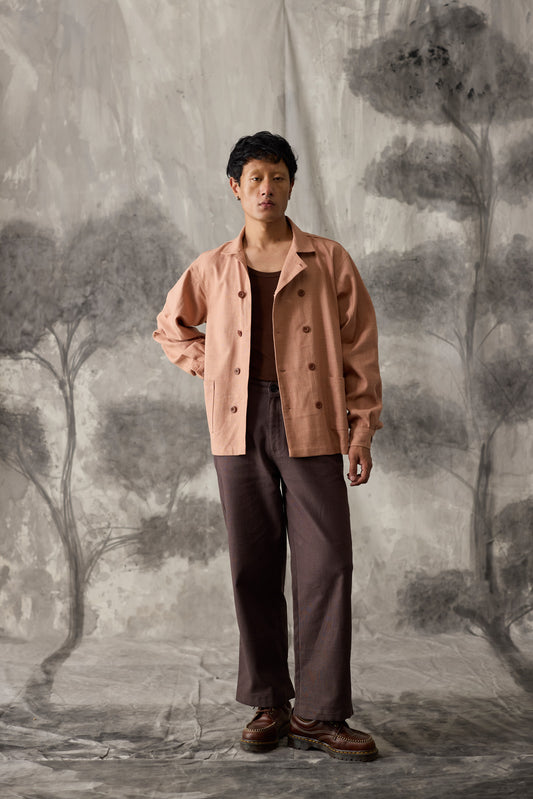 Blush Linen Work Shirt - Men