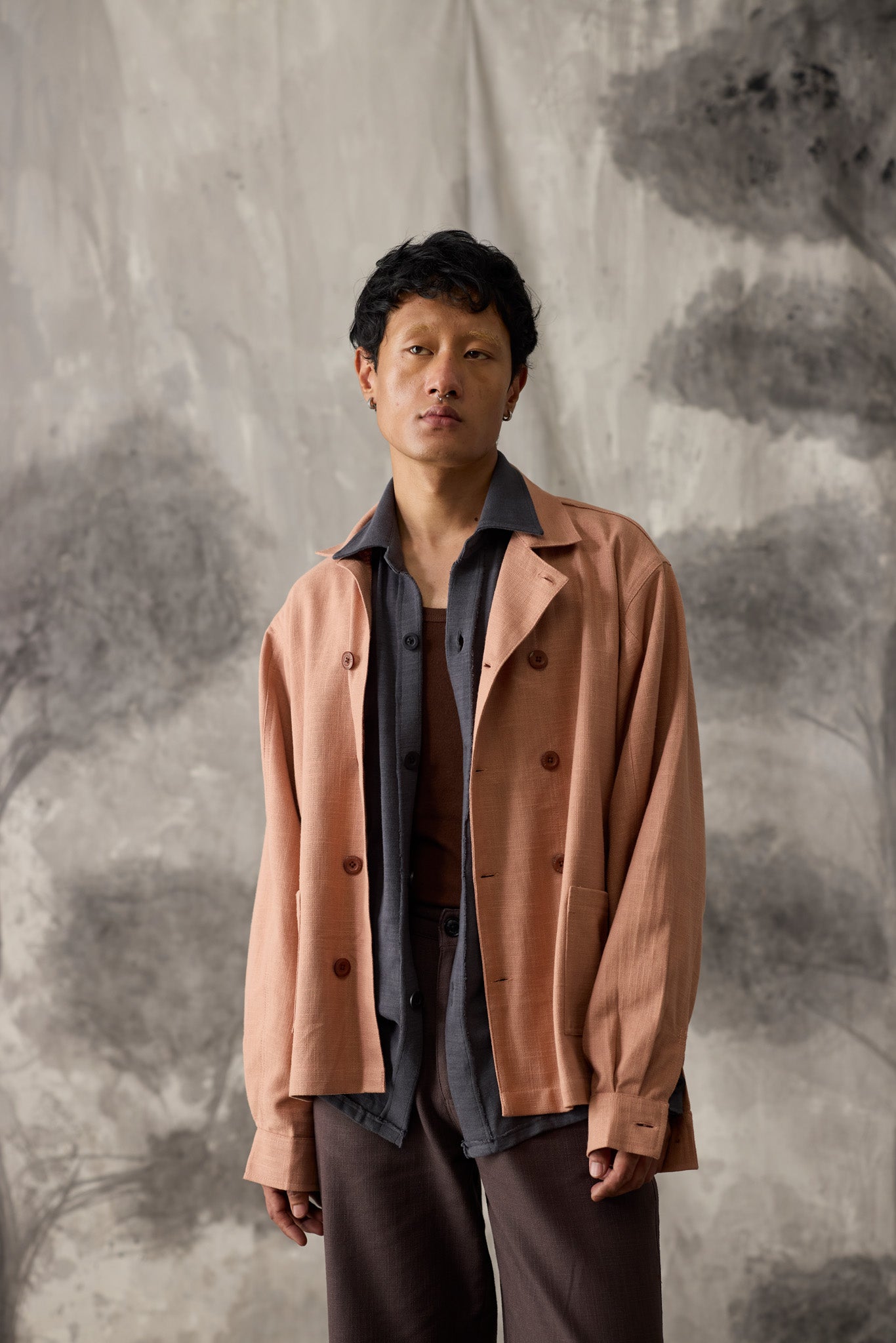 Blush Linen Work Shirt - Men