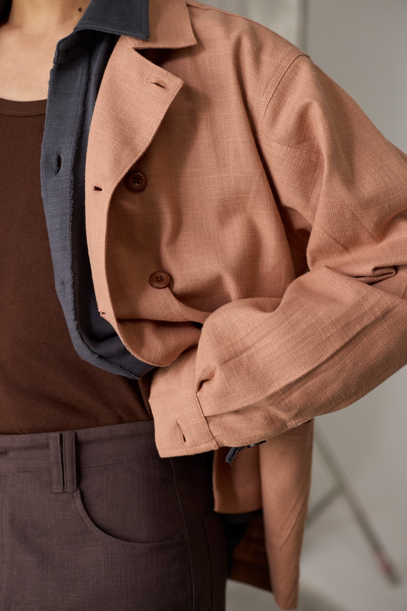 Blush Linen Work Shirt - Men