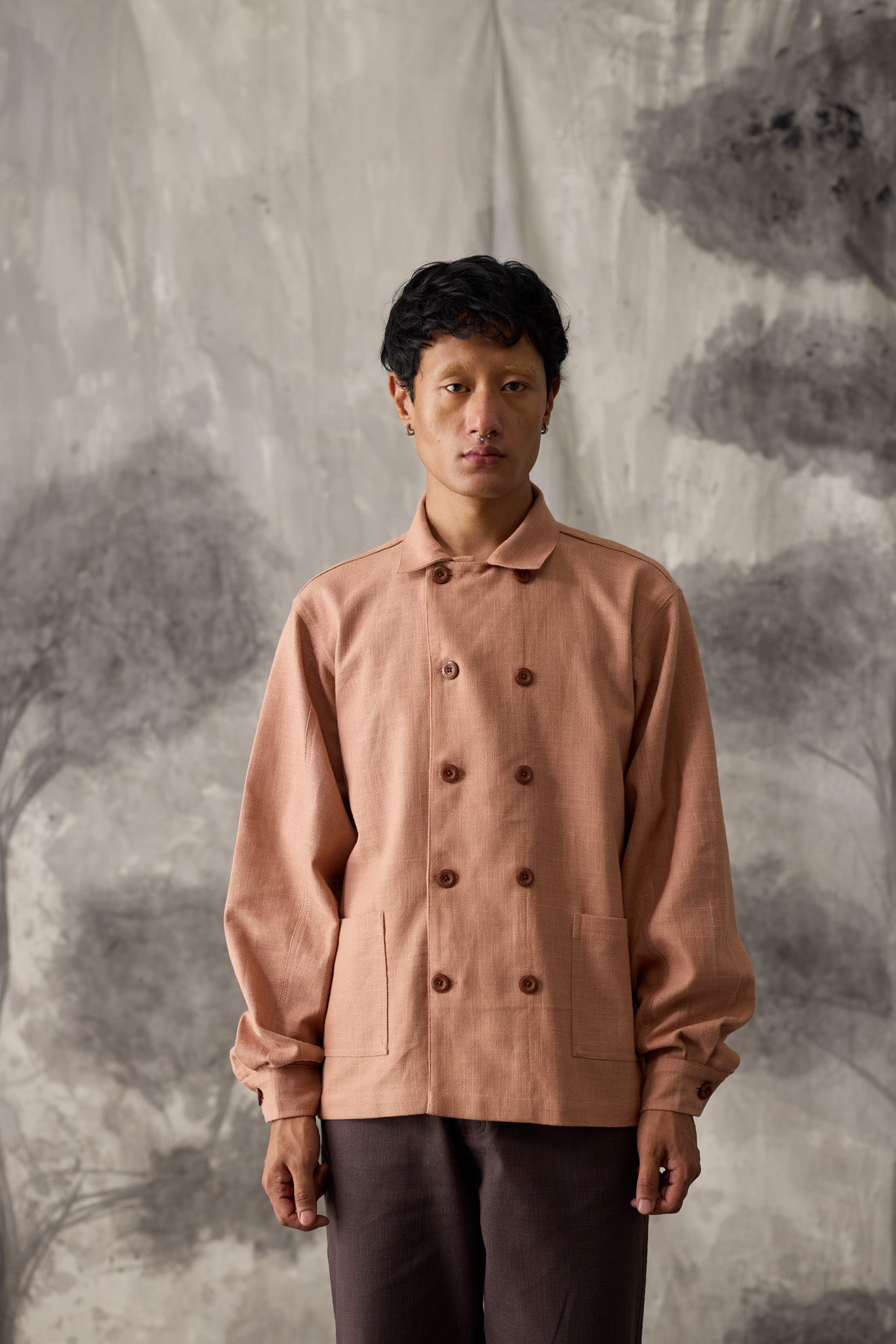Blush Linen Work Shirt - Men