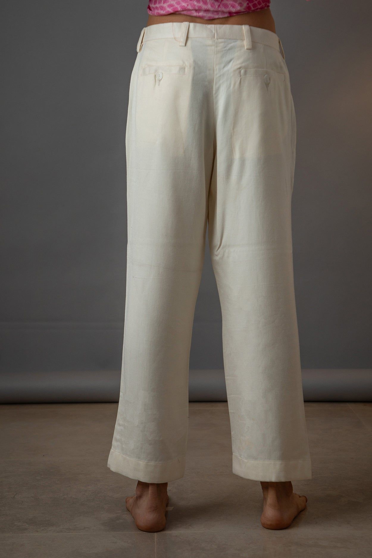 Off-White Cotton Pants