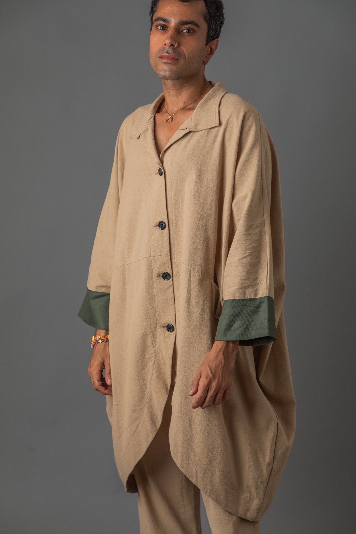 Handwoven Cotton Trenchcoat