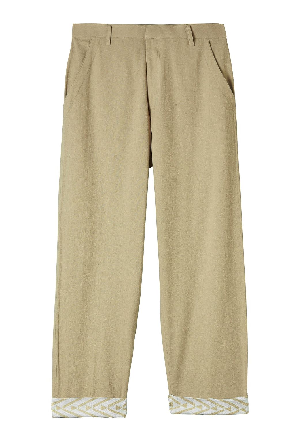 Elevated Essentials - Wide Fit Beige Pants