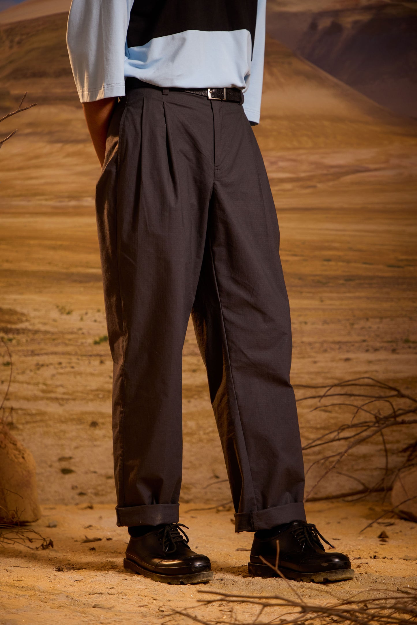 Double Pleated Trousers