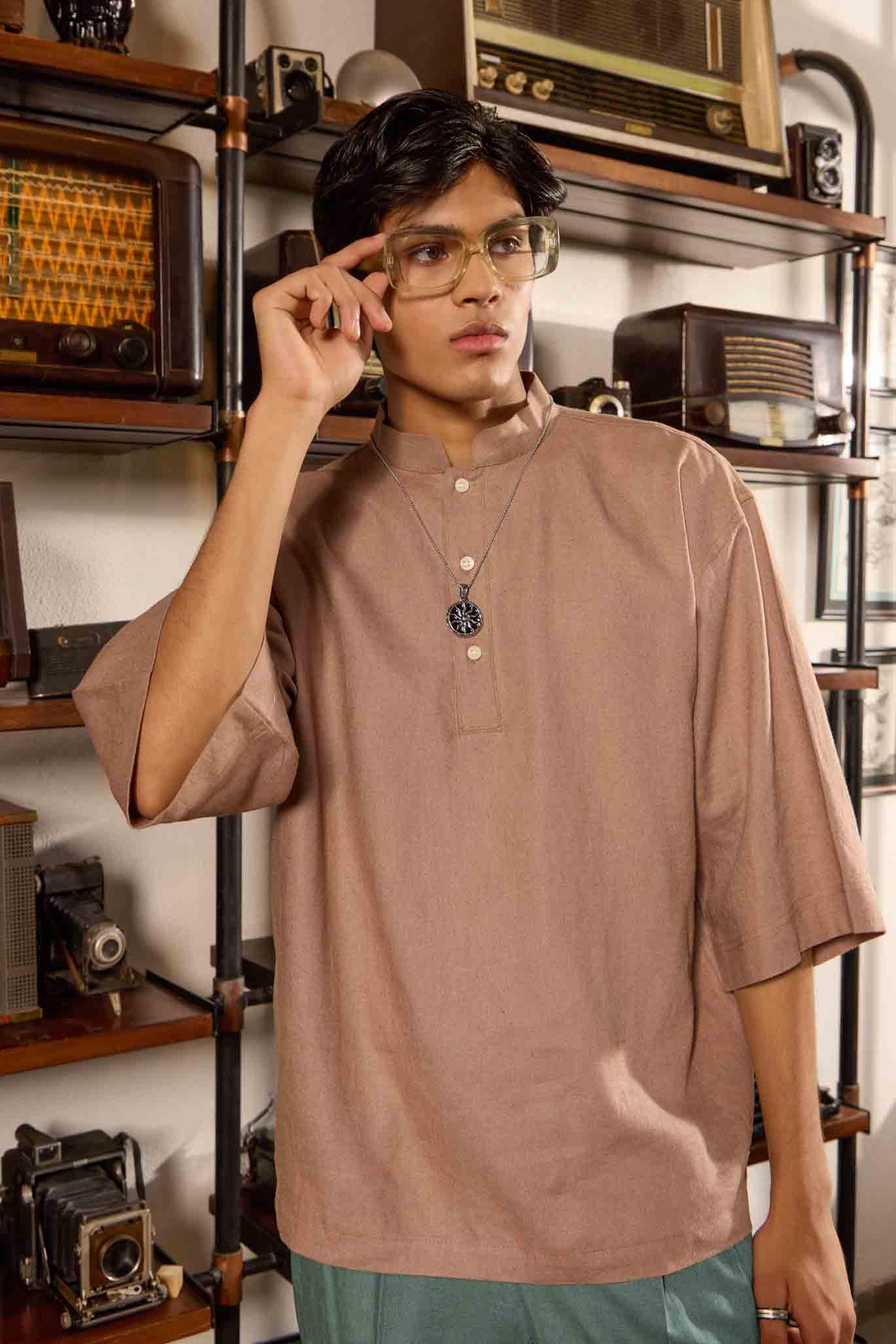 Boxy Kurta - Earth