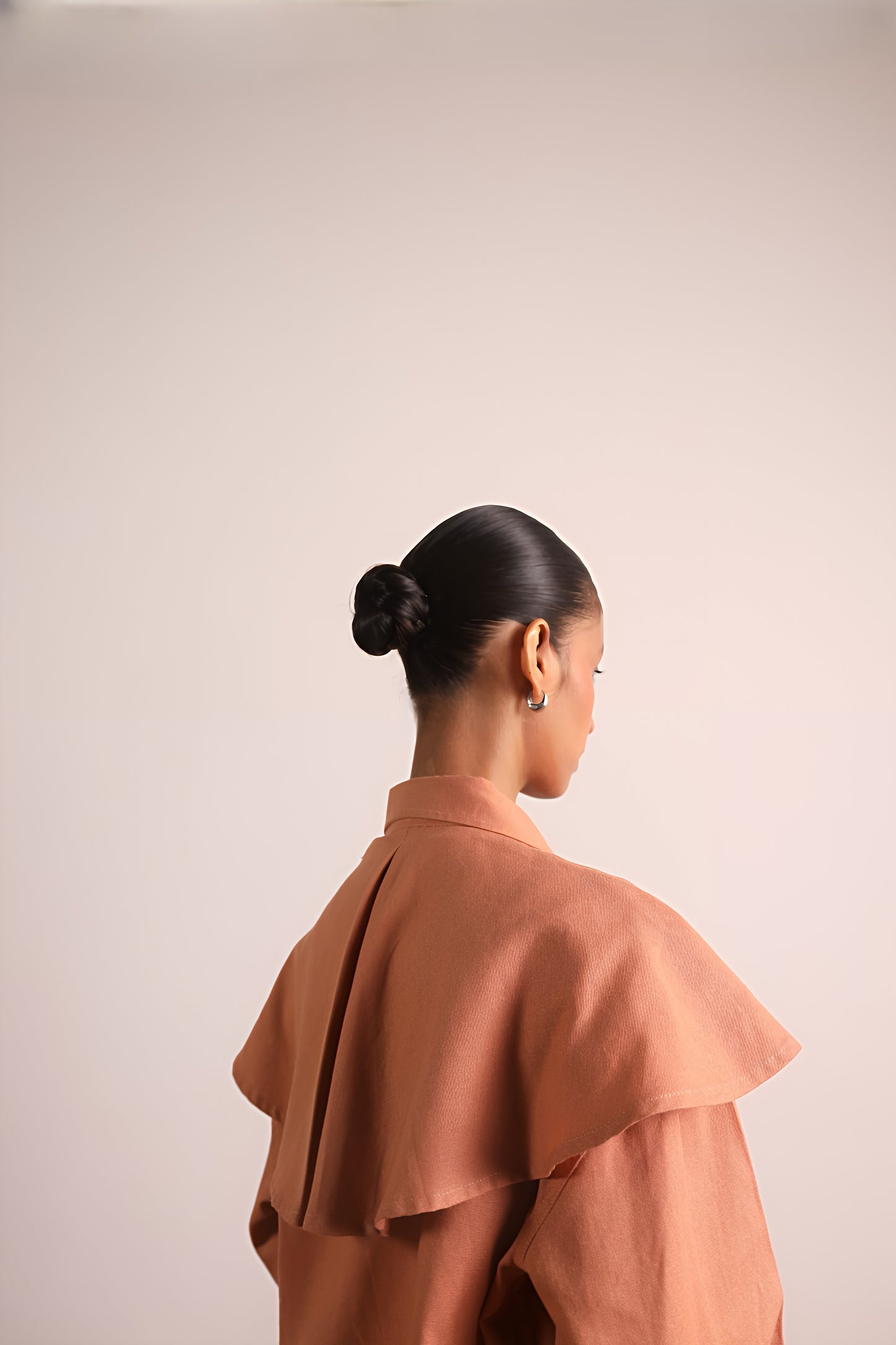 Caped Chore Shirt - Peach