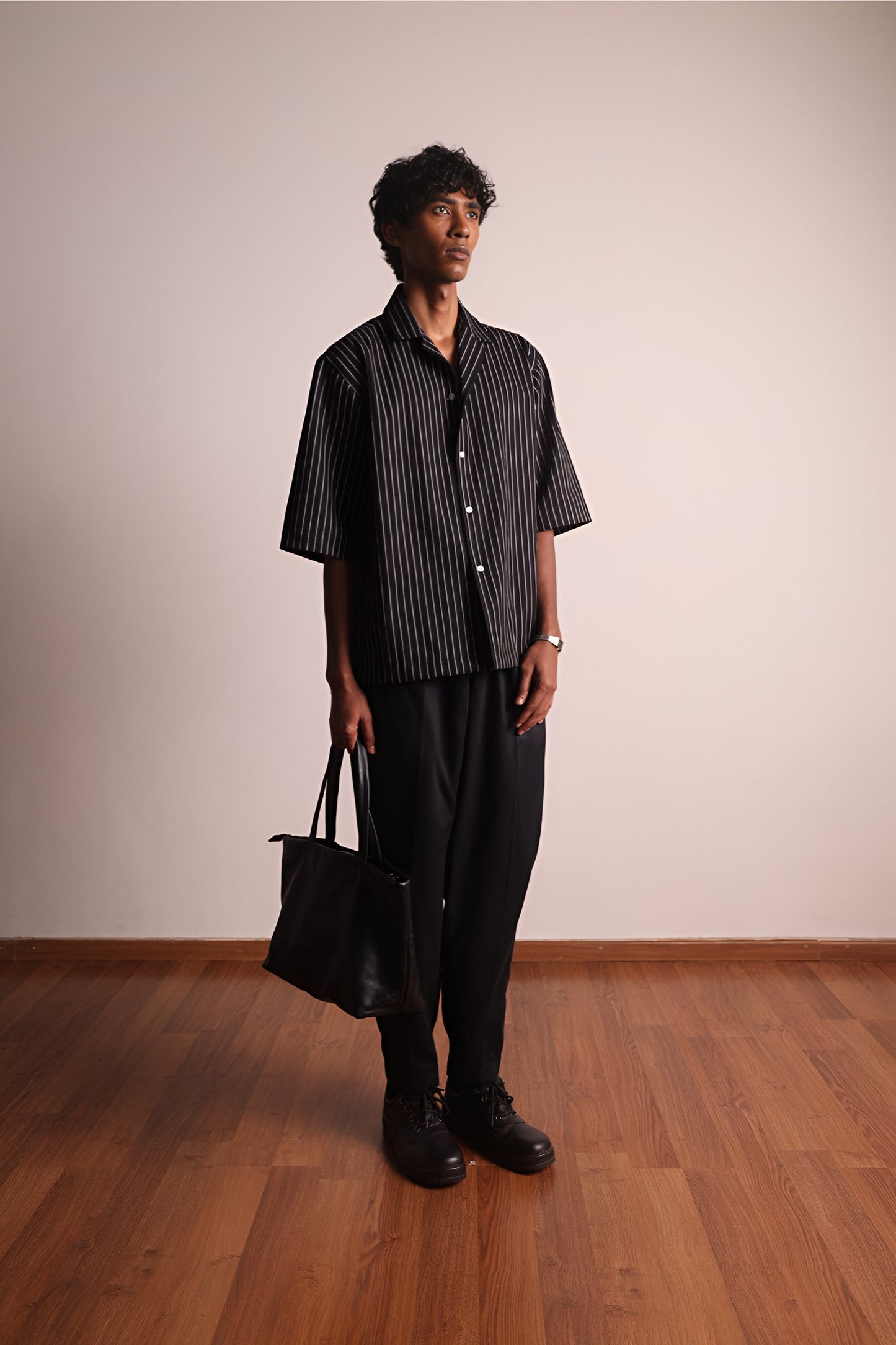 Pinstripe Half Sleeve Shirt