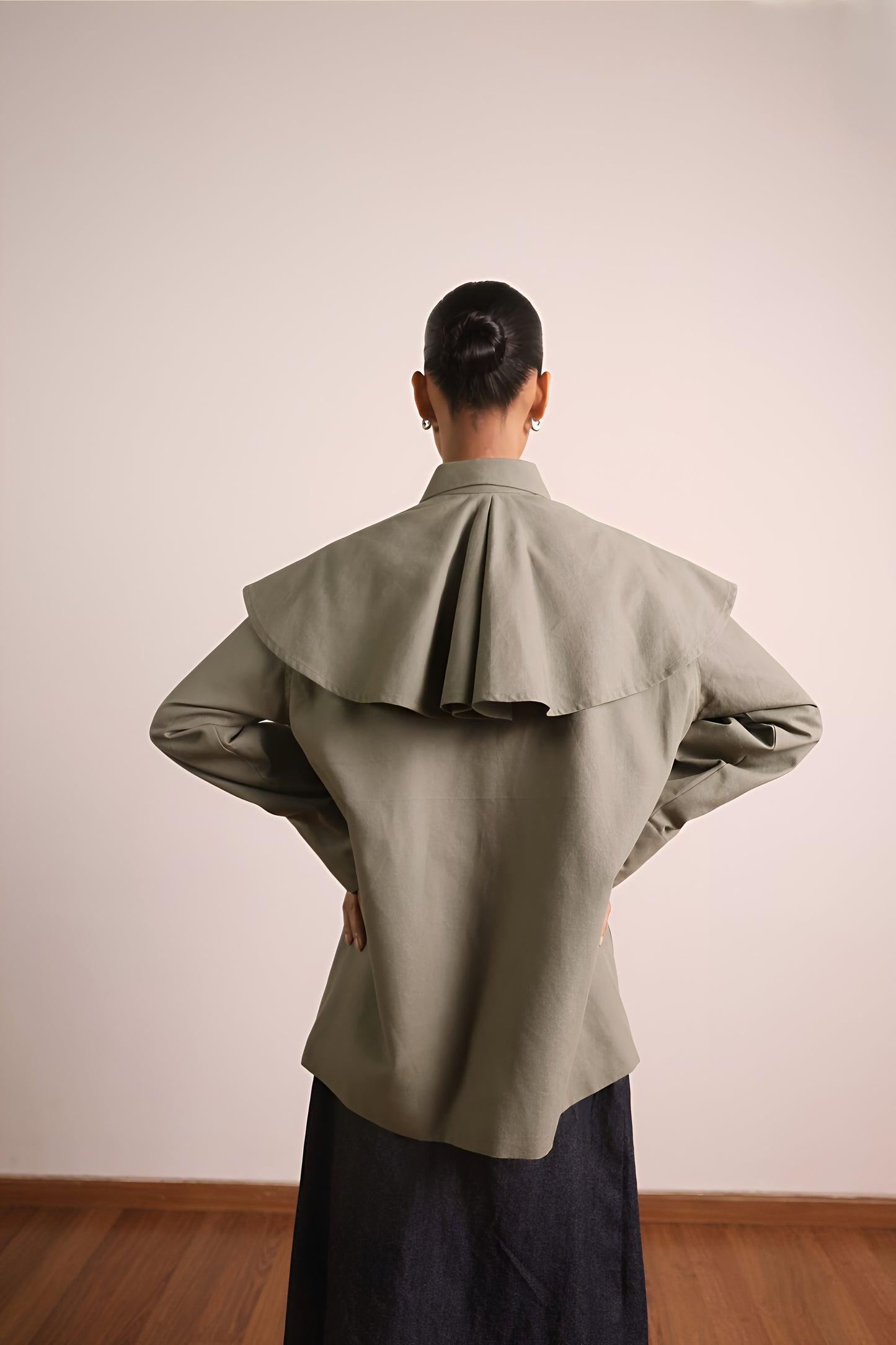 Caped Chore Shirt - Green