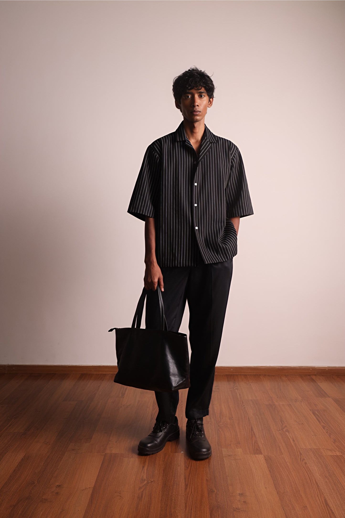 Pinstripe Half Sleeve Shirt