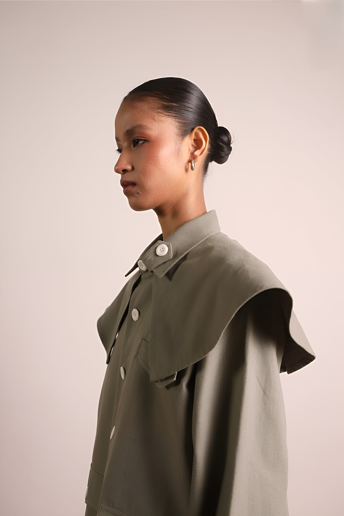 Caped Chore Shirt - Green