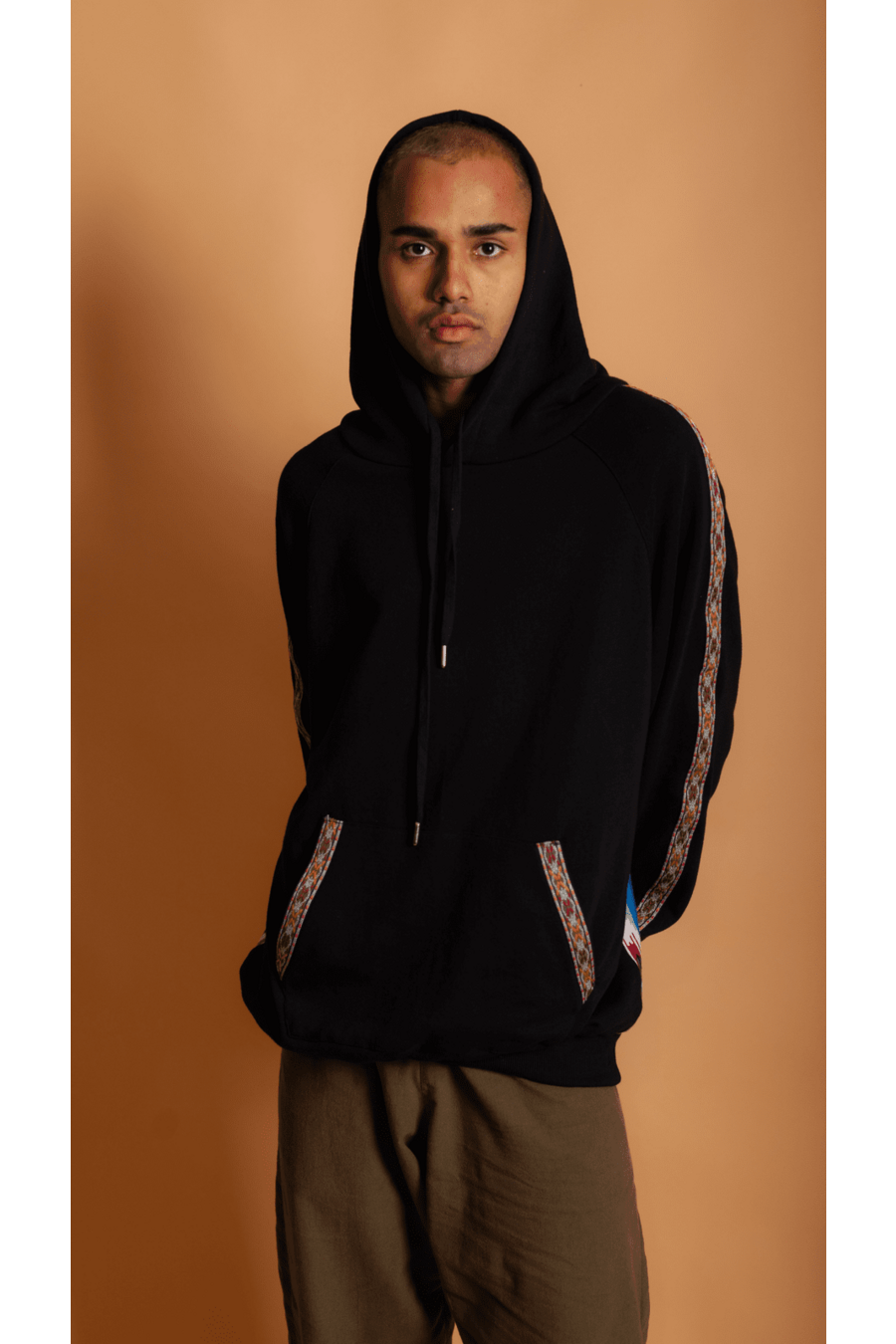 Ikat Print Hoodie