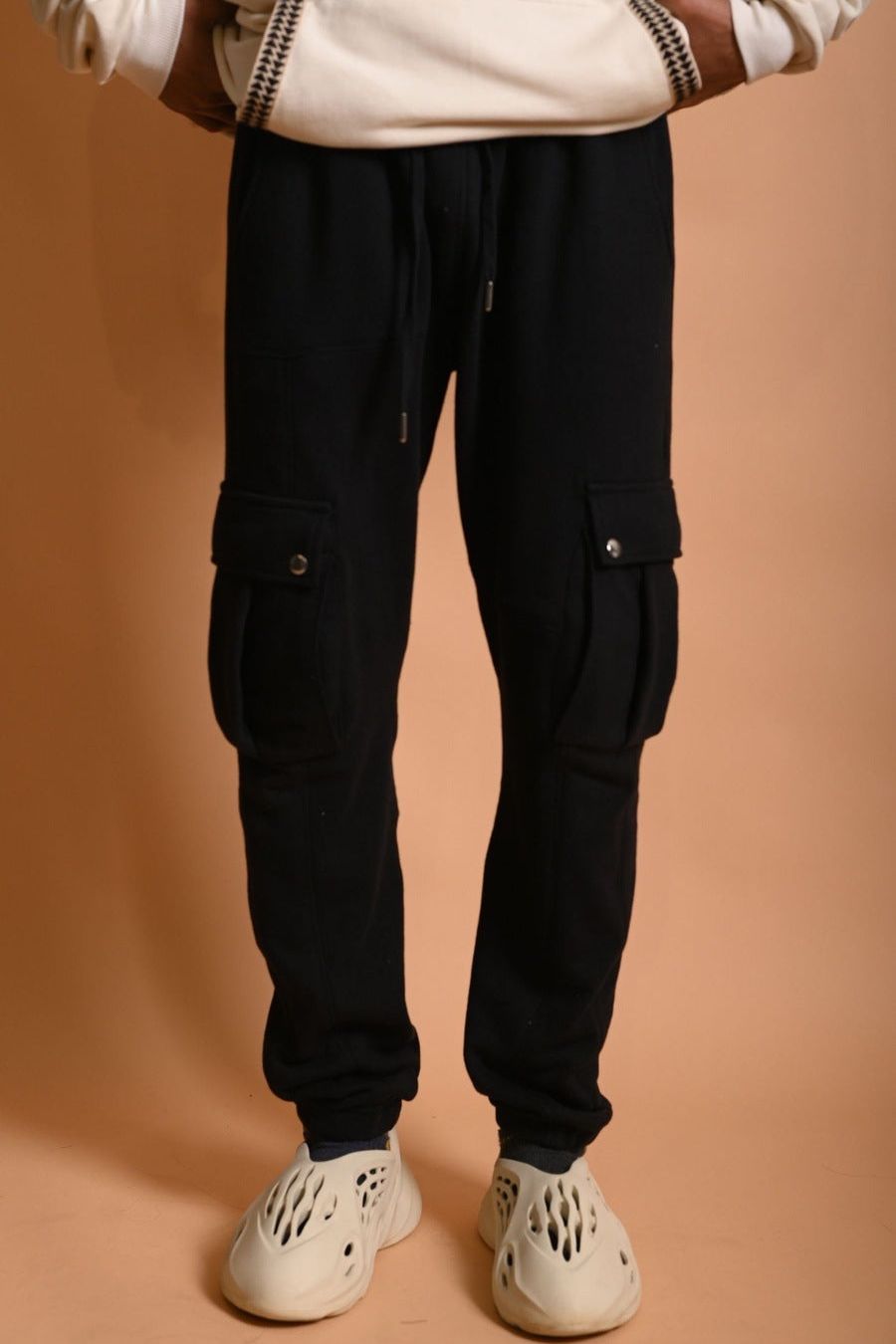 Essential Black Cargo Joggers